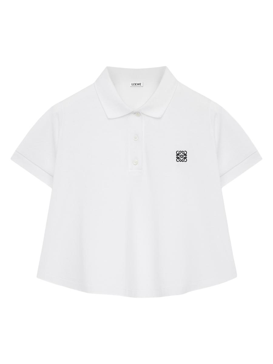 【送料&関税込】Loewe Grey Mohair Blend Polo Shirt Loewe Cropped Wool-blend Trimmed Mohair-blend Polo Sweater