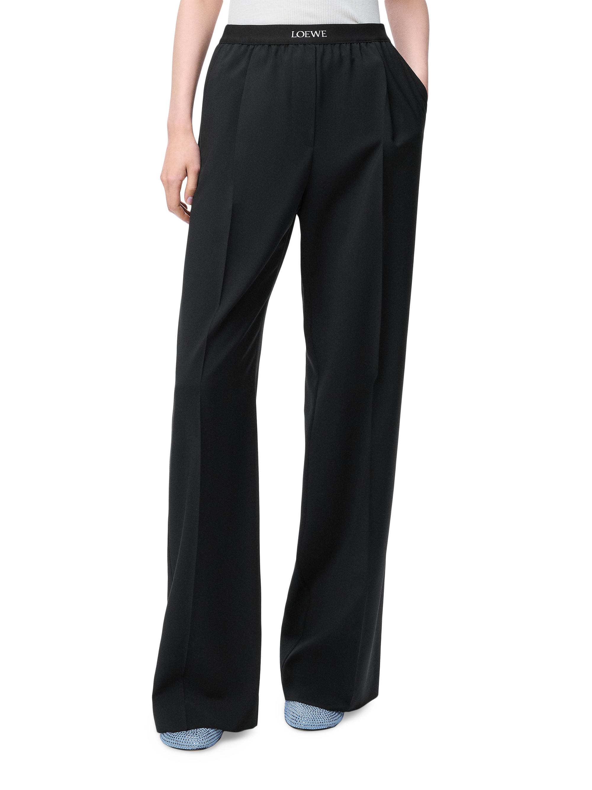 LOEWE Creased-Front Wool-Blend Trousers | Saks Fifth Avenue