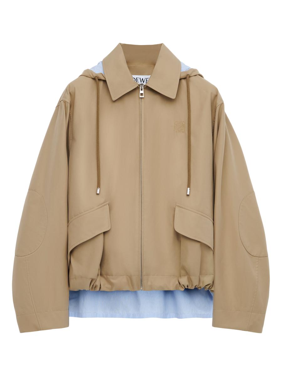 LOEWE Hooded Cotton-Blend Jacket | Saks Fifth Avenue