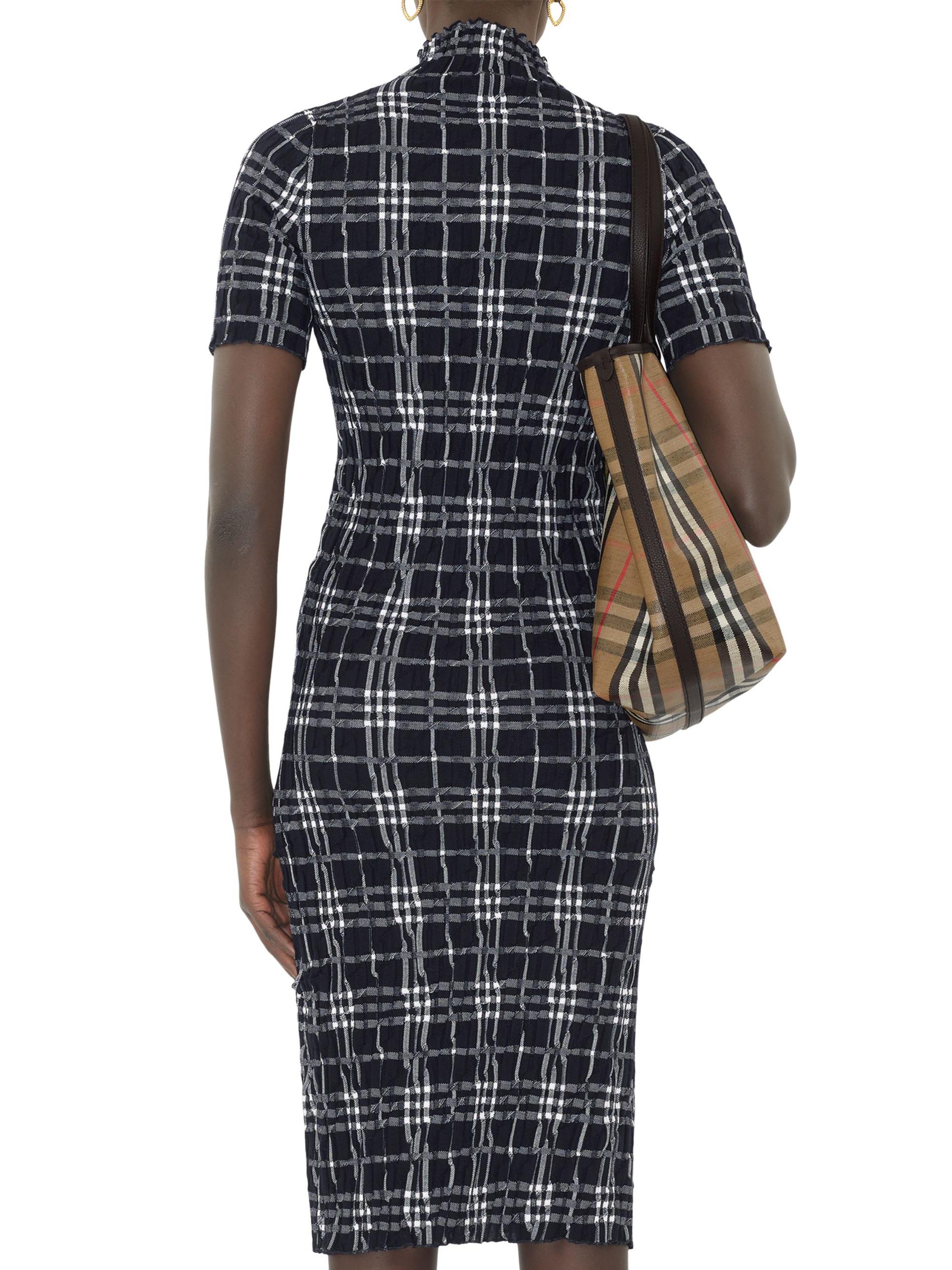 Burberry Check Wool-Blend Midi-Dress | Saks Fifth Avenue