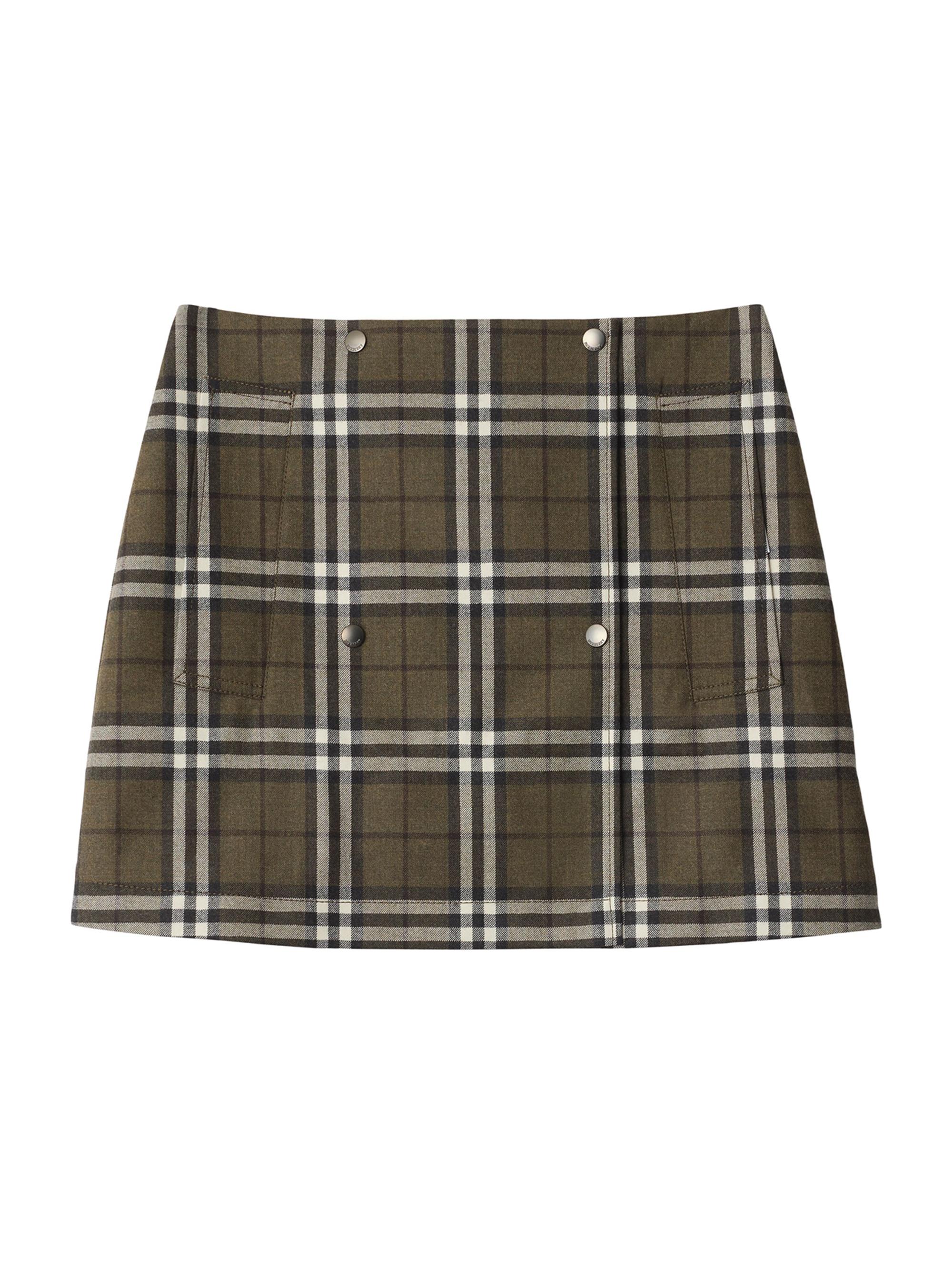 Burberry Check Denim Miniskirt | Saks Fifth Avenue