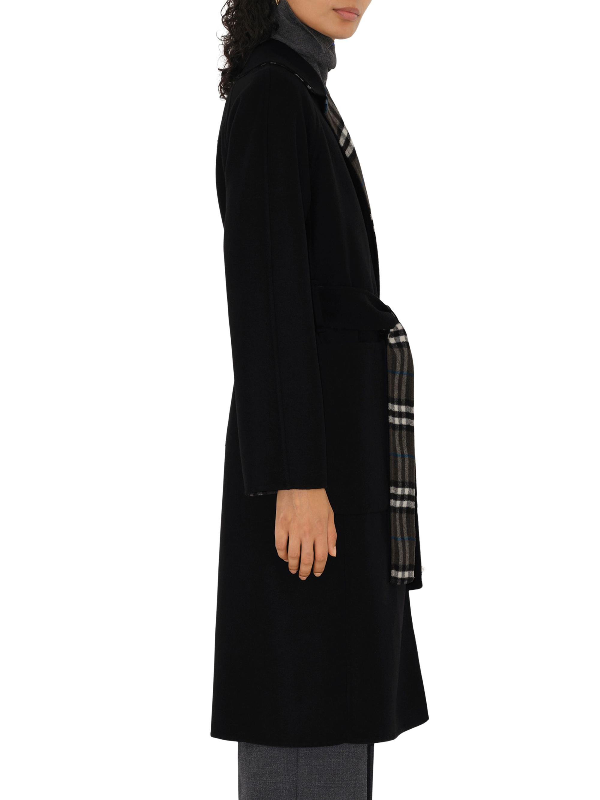 Burberry Turnbridge Wool Reversiable Wrap Coat | Saks Fifth Avenue