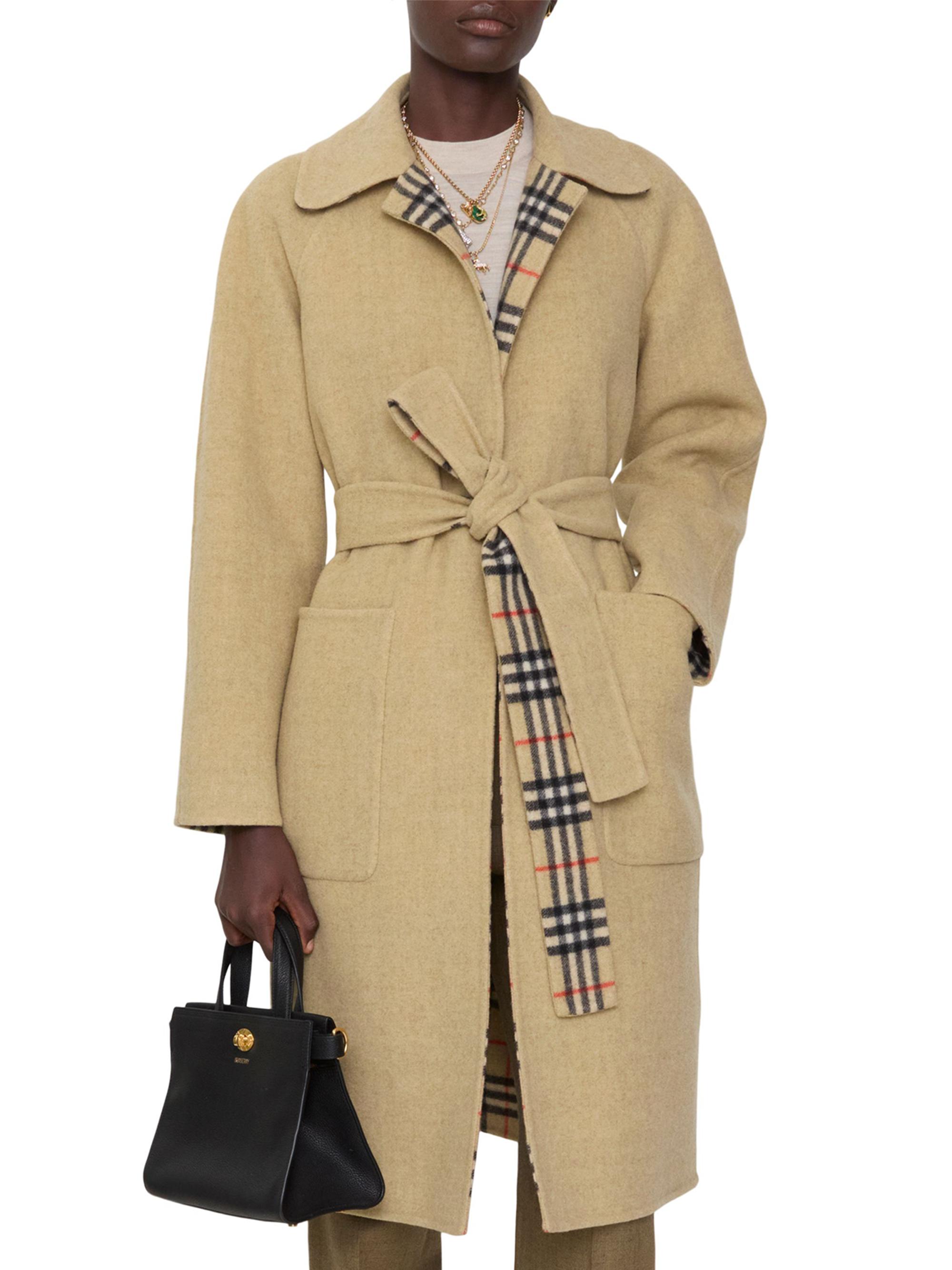 Burberry Turnbridge Wool Reversiable Wrap Coat | Saks Fifth Avenue