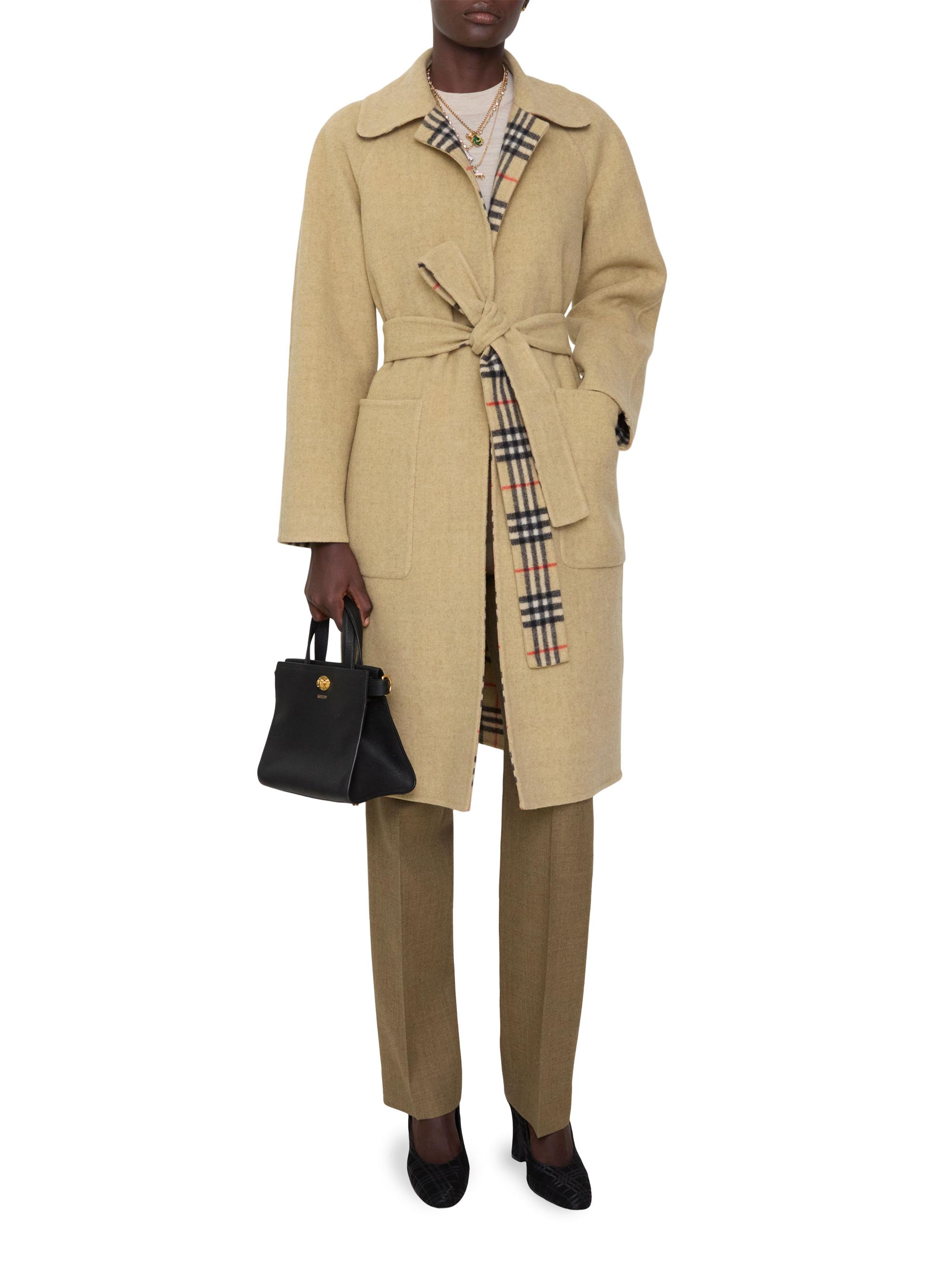 Burberry Turnbridge Wool Reversiable Wrap Coat | Saks Fifth Avenue