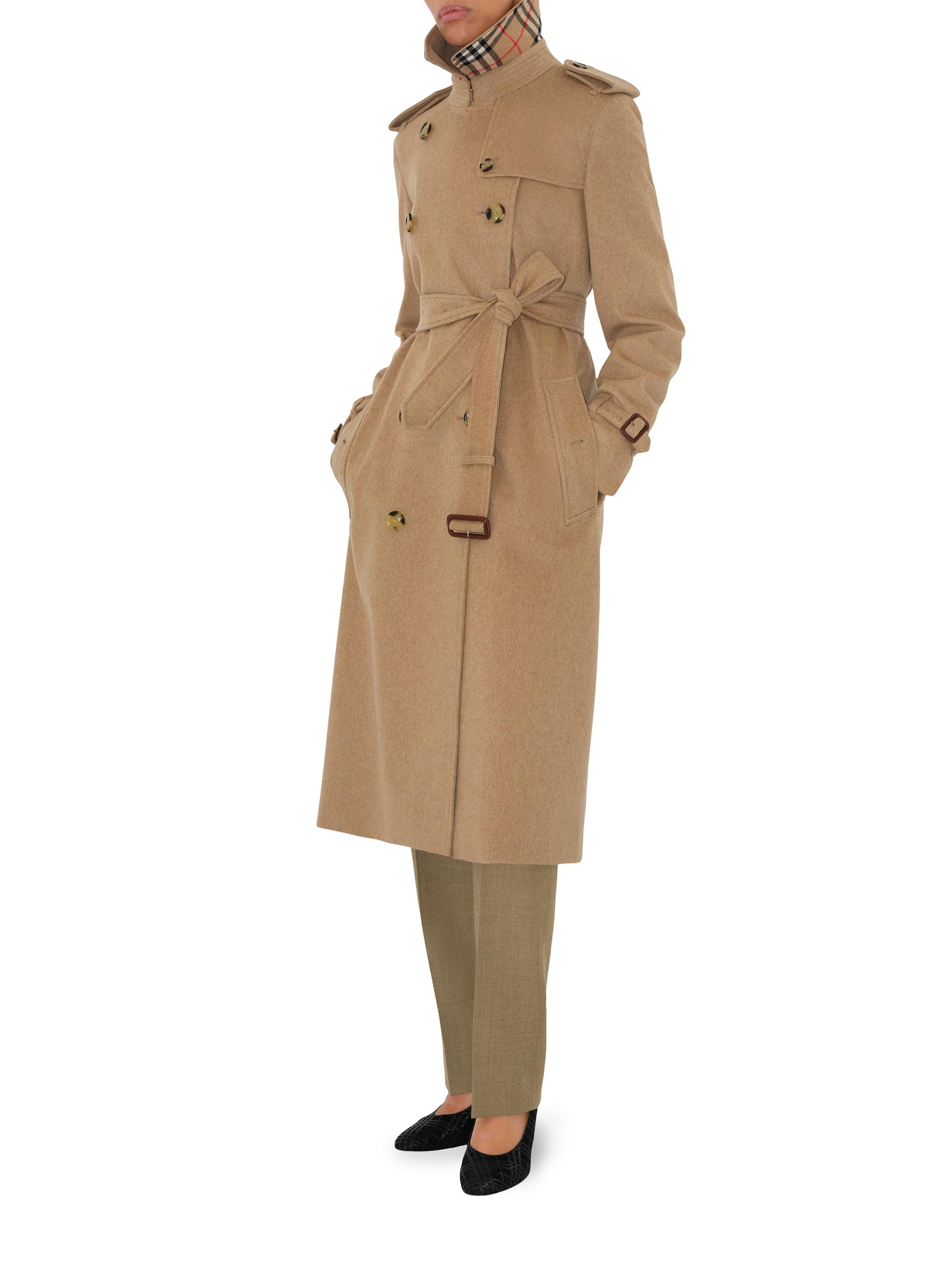 Burberry's cashmere　coat 9 beige Casaco Burberry Trench Coat Vintage Algodão Bege - IOJ67