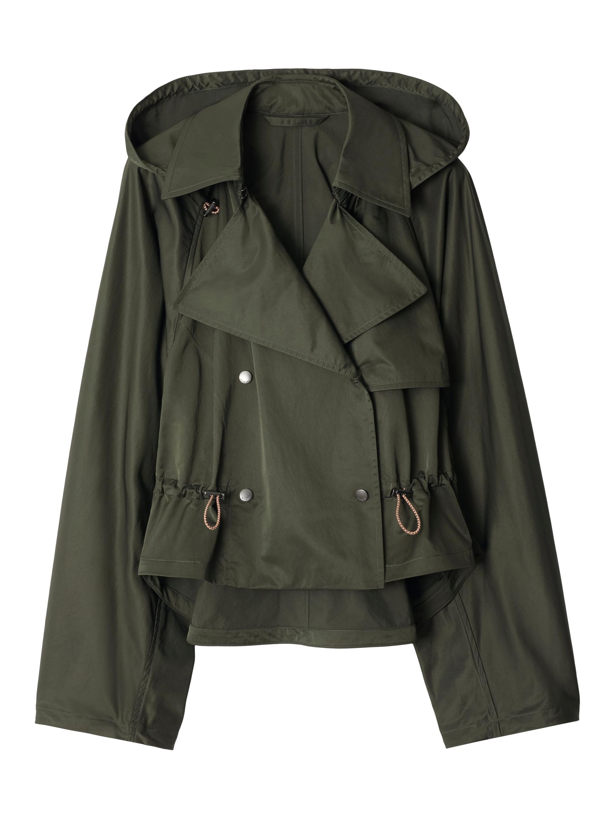 Burberry Women's Hooded Trench Jacket - Shale
