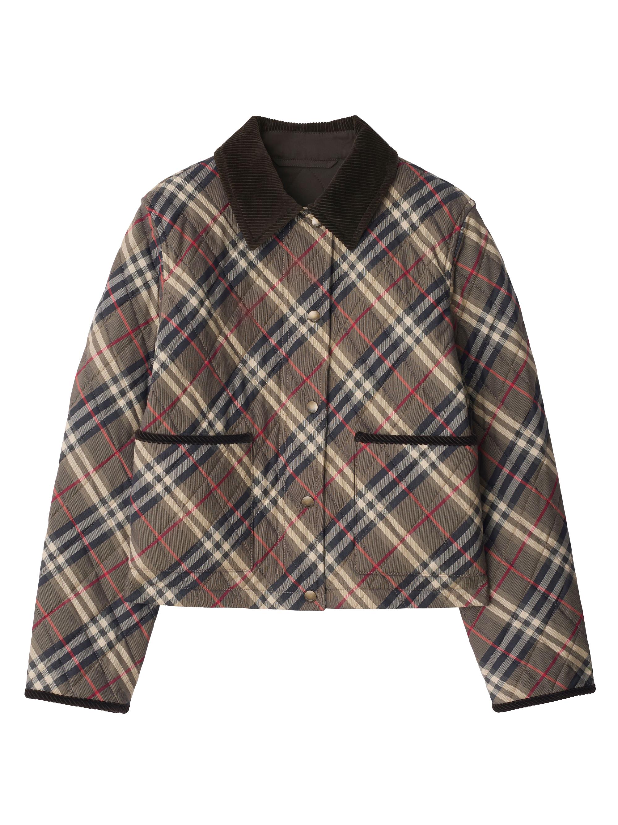 Burberry Diamond-Quilted Nylon Cropped Jacket | Saks Fifth Avenue