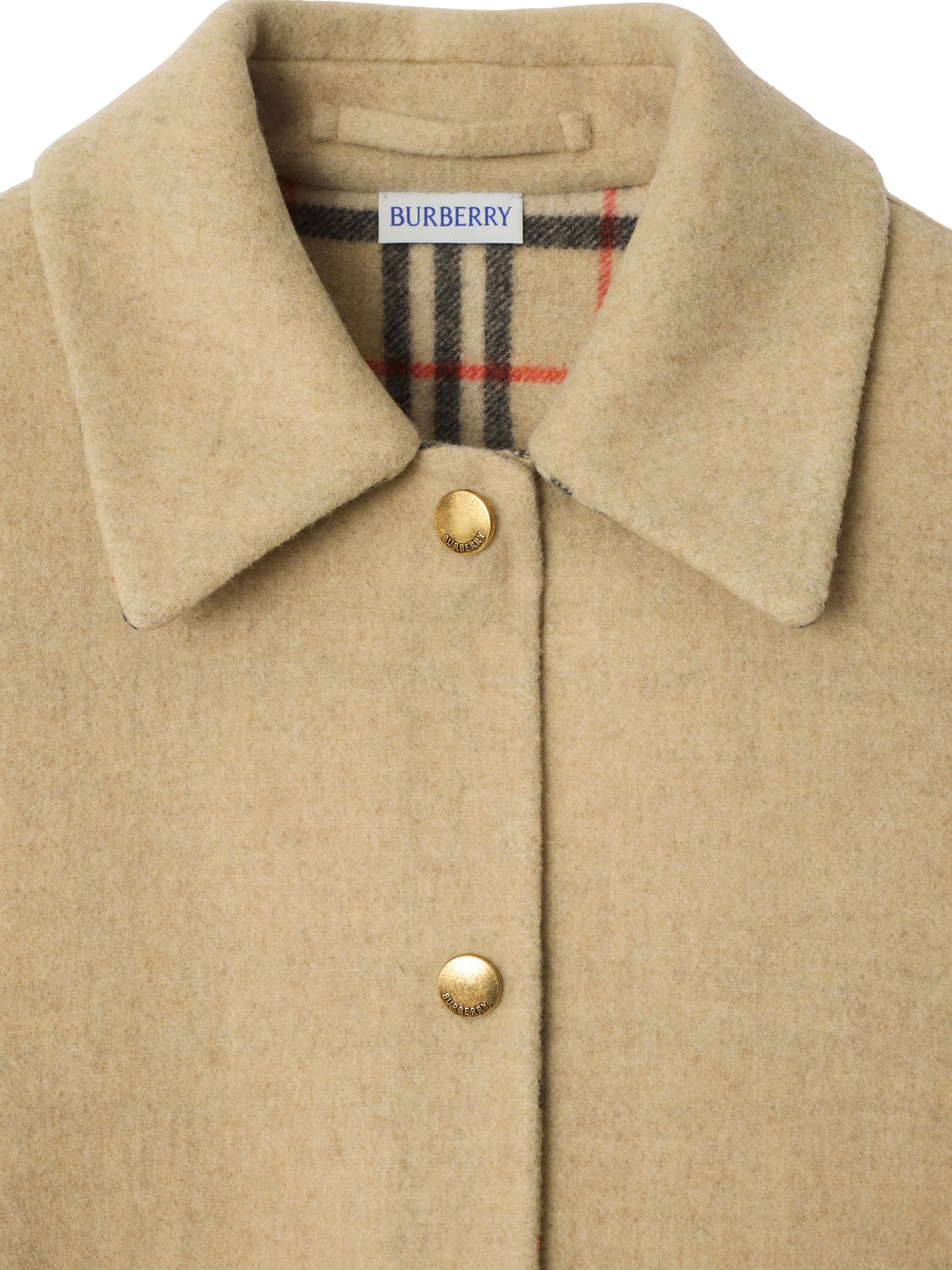 Burberry Lancashire Check-Lined Wool Overshirt | Saks Fifth Avenue