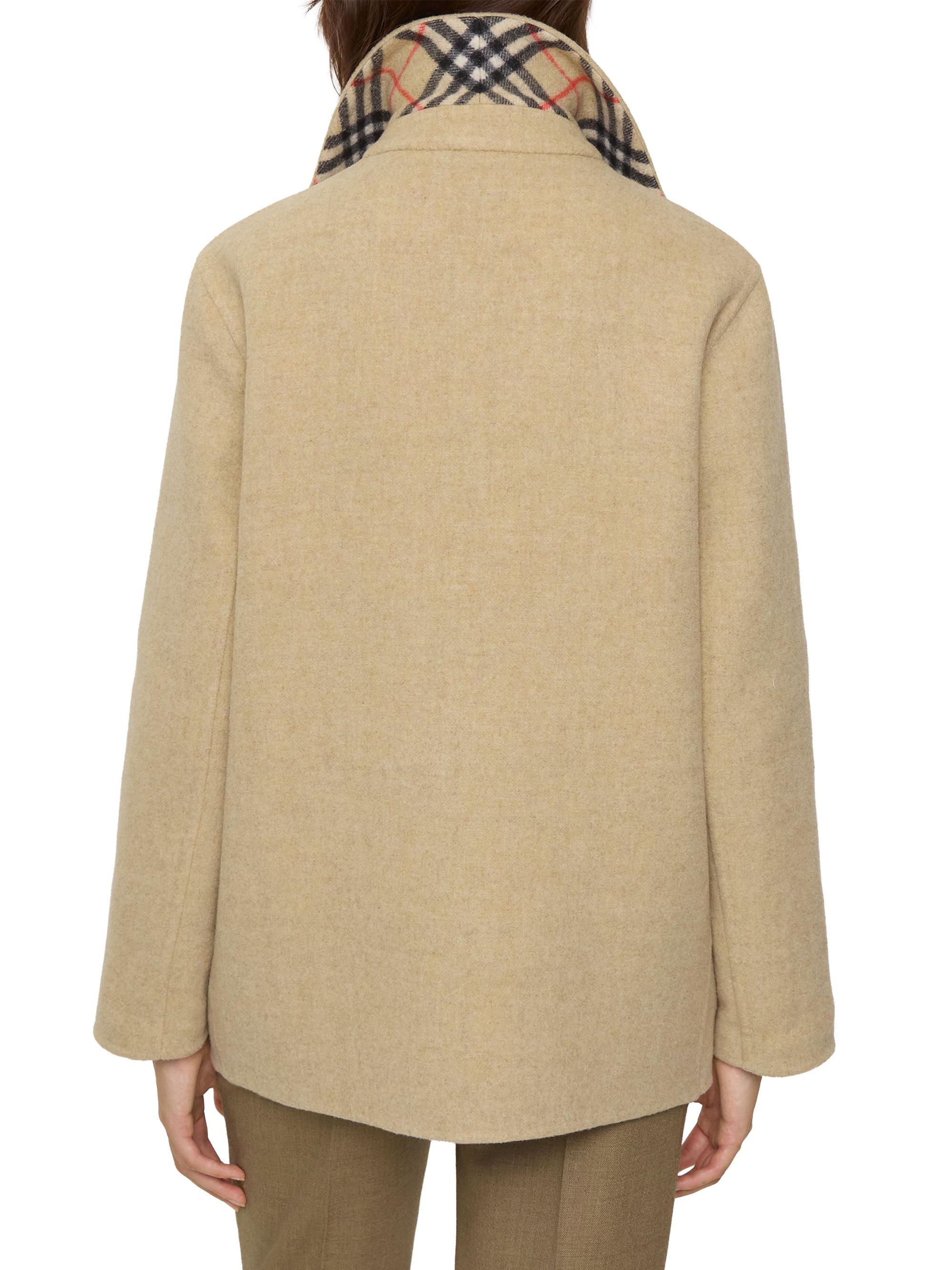 Burberry Lancashire Check-Lined Wool Overshirt | Saks Fifth Avenue