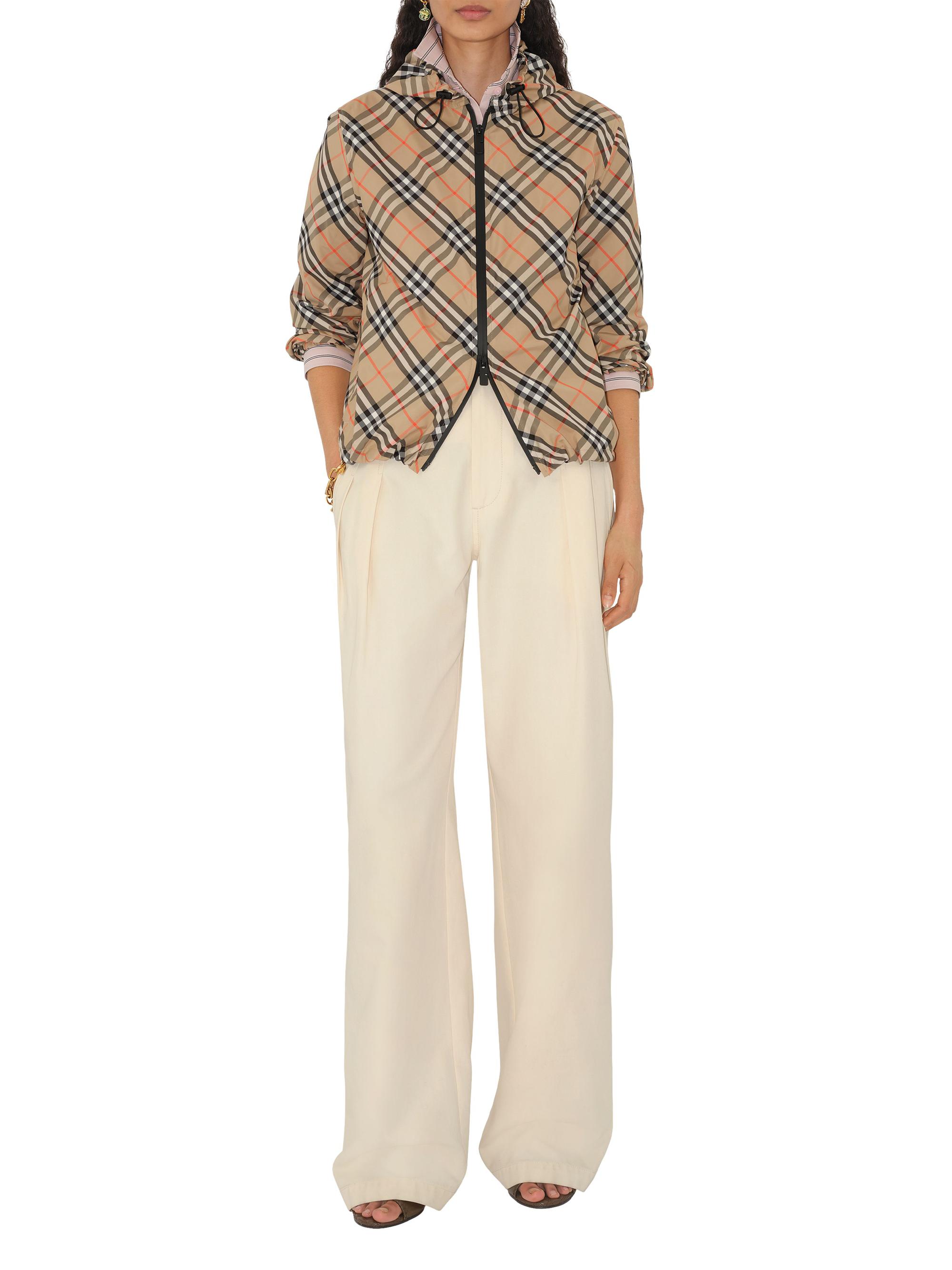 Burberry Check Hooded Jacket | Saks Fifth Avenue