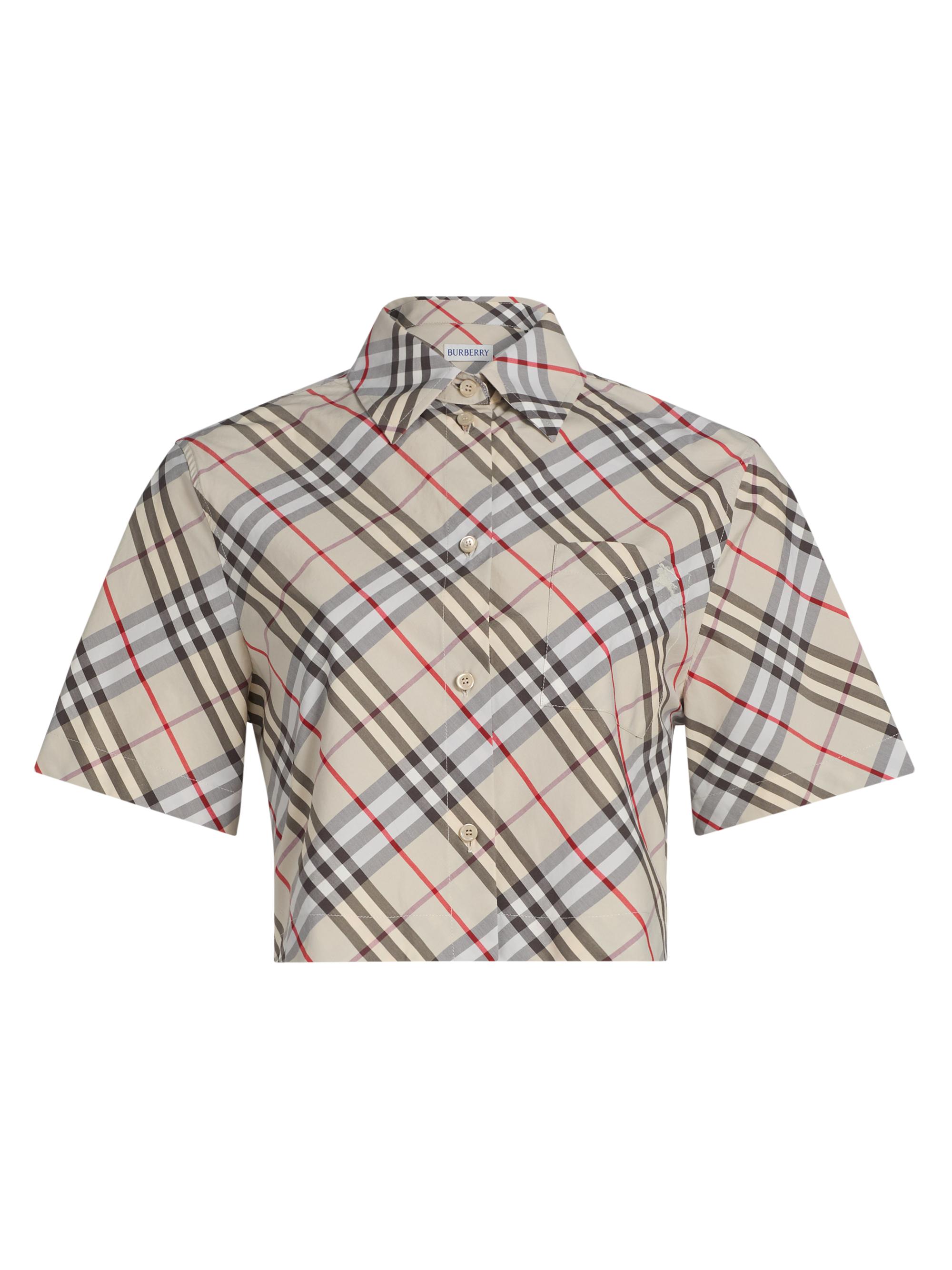 Burberry Women's Check Cropped Shirt - Chipping Ip Check