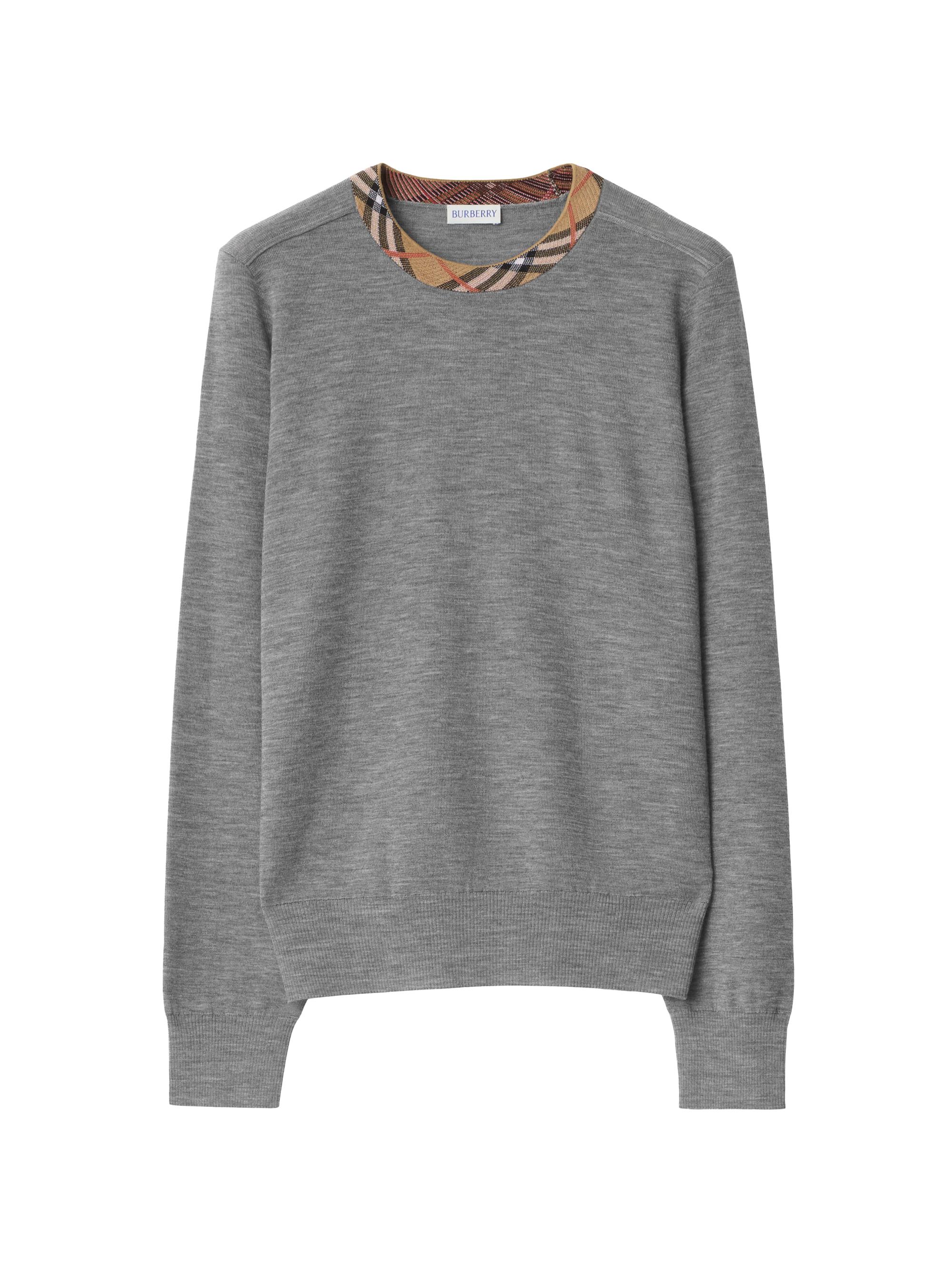 Burberry Check Wool-Blend Cardigan | Saks Fifth Avenue