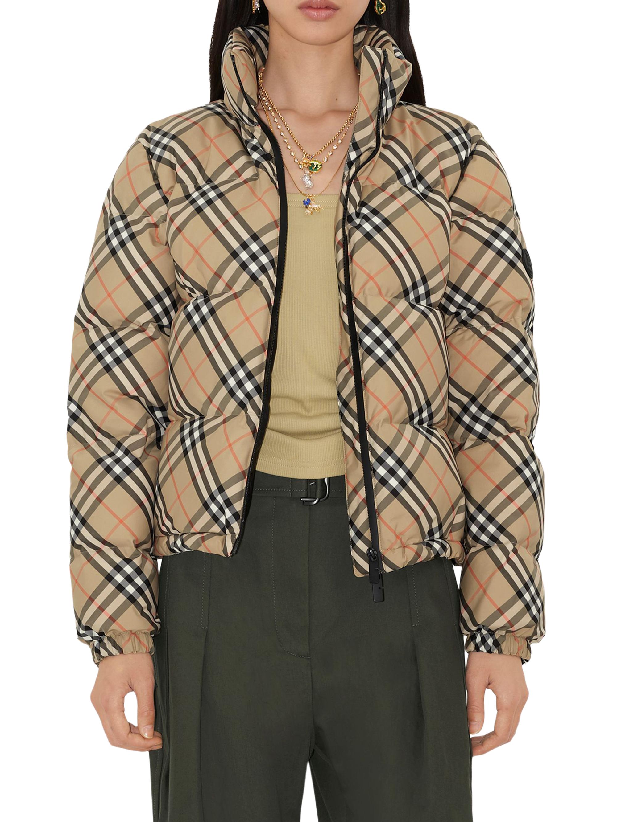 Burberry Check Down Puffer Jacket | Saks Fifth Avenue