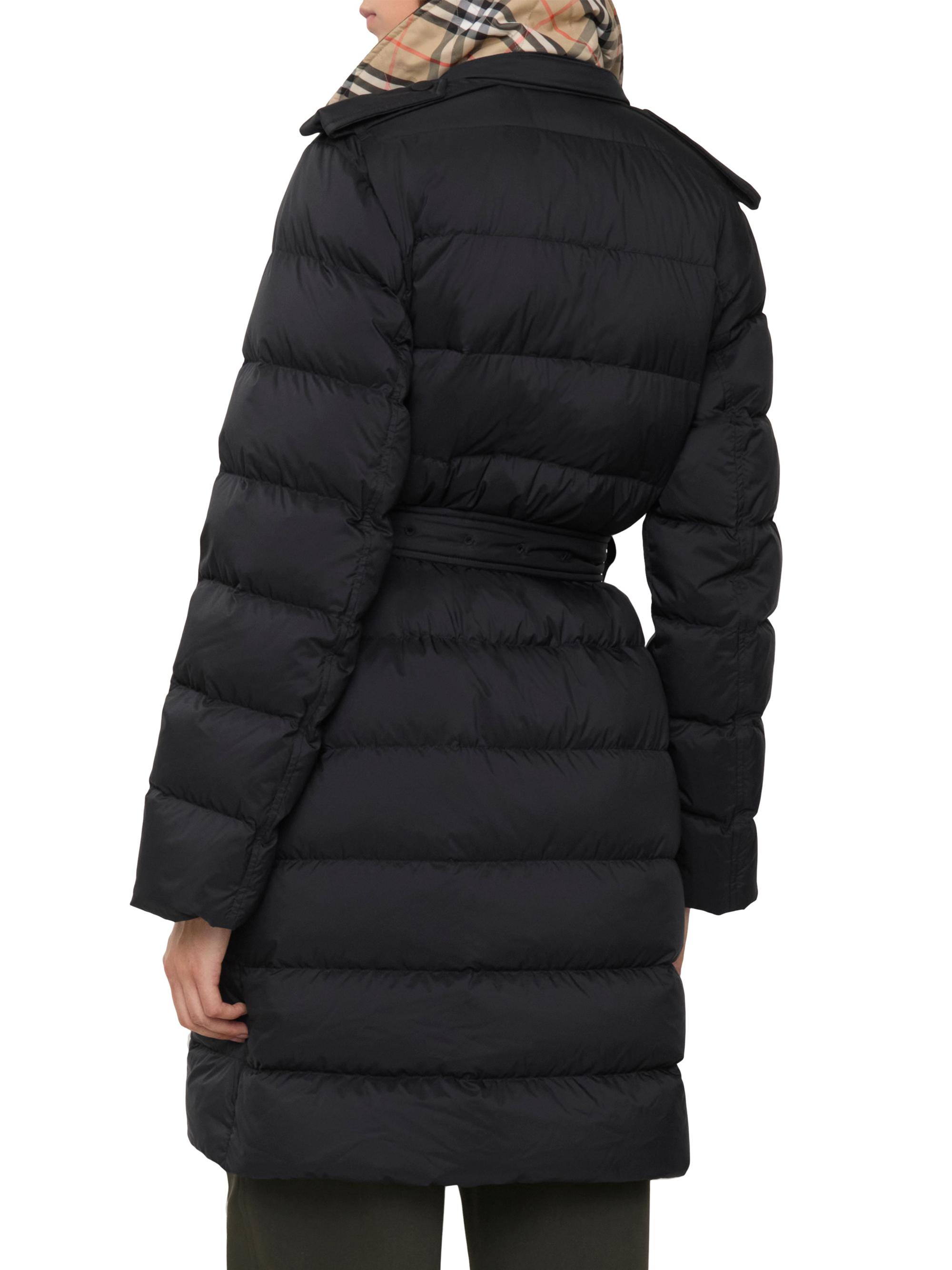 ジャケット・アウター BURBERRY superlong archive coat Burberry Sliced Check Nylon Hooded Jacket Archive Beige