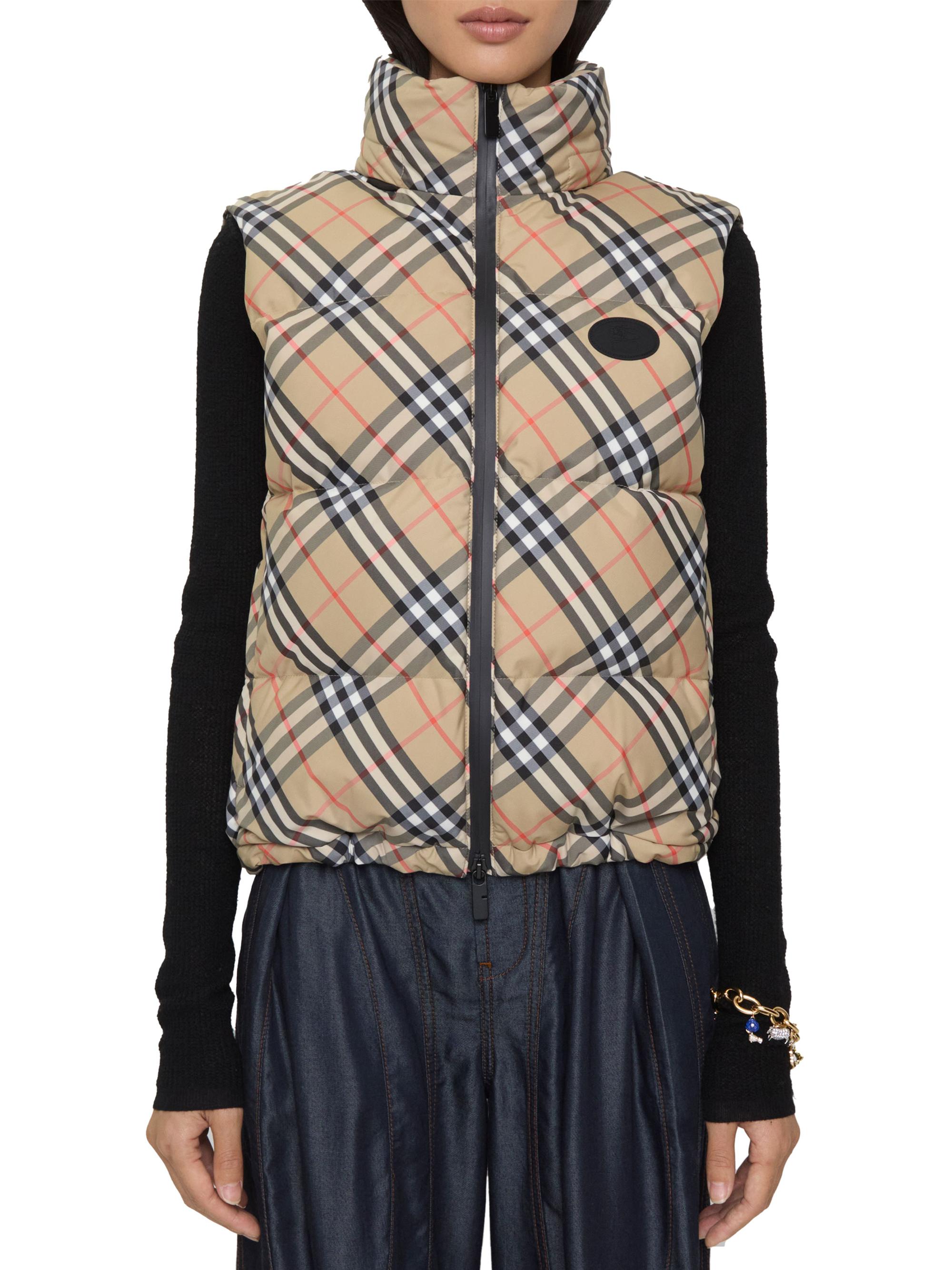 Burberry Harter Check Down Vest | Saks Fifth Avenue