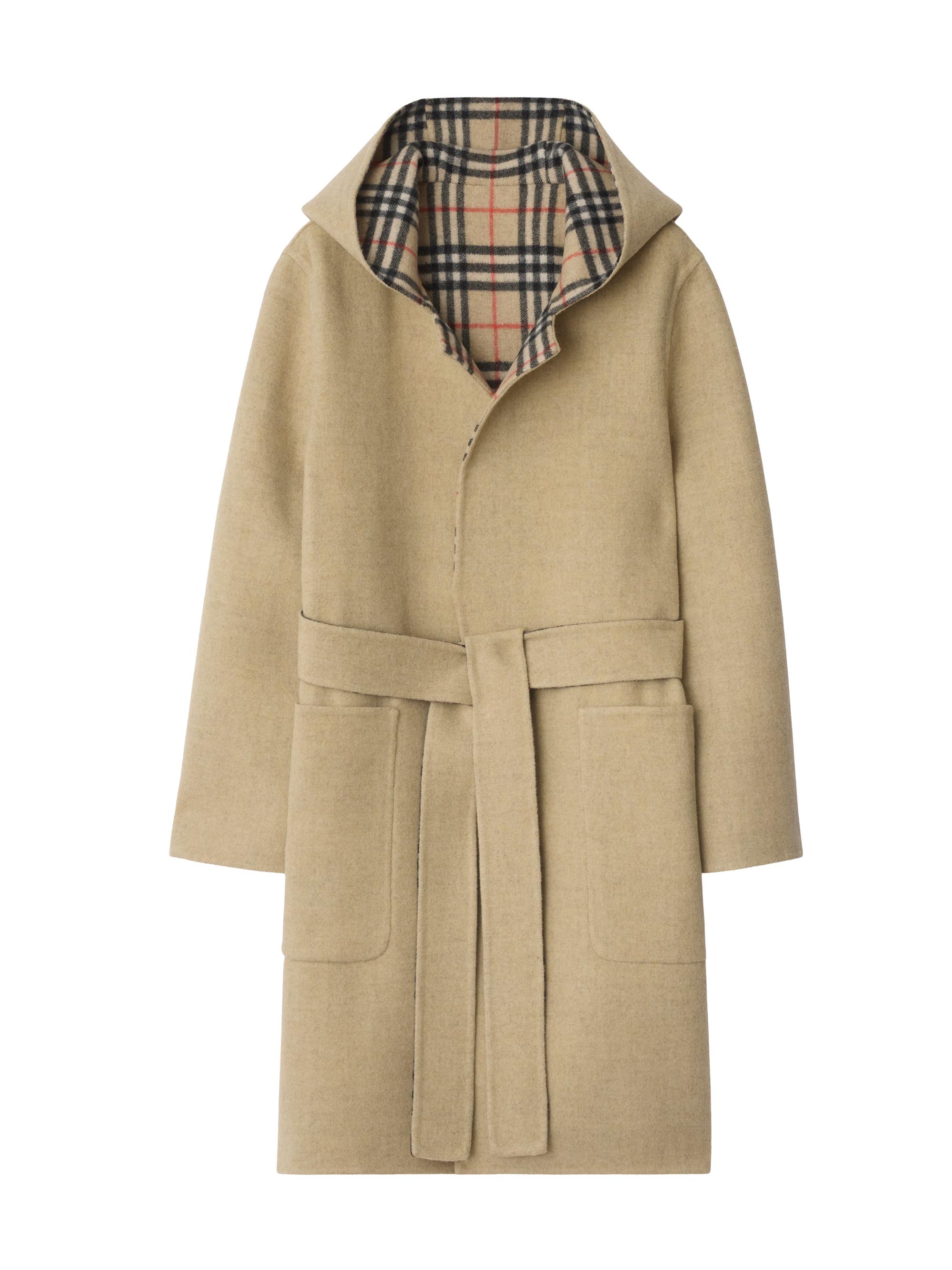 美品！BURBERRY バーガンディ ピーコート 40 Burberry Dorea Belted Reversible Coat | Saks Fifth Avenue
