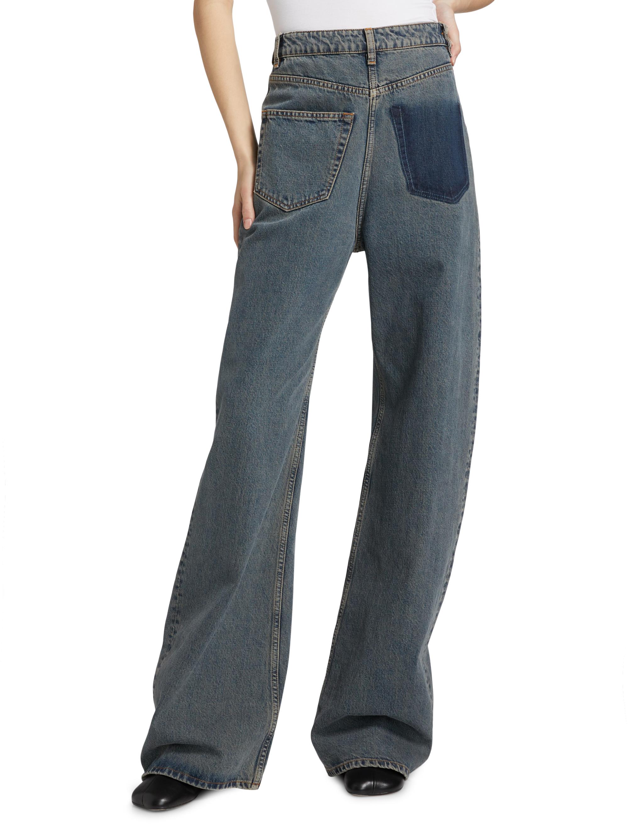 MM6 Maison Margiela Cotton Wide-Leg Jeans | Saks Fifth Avenue