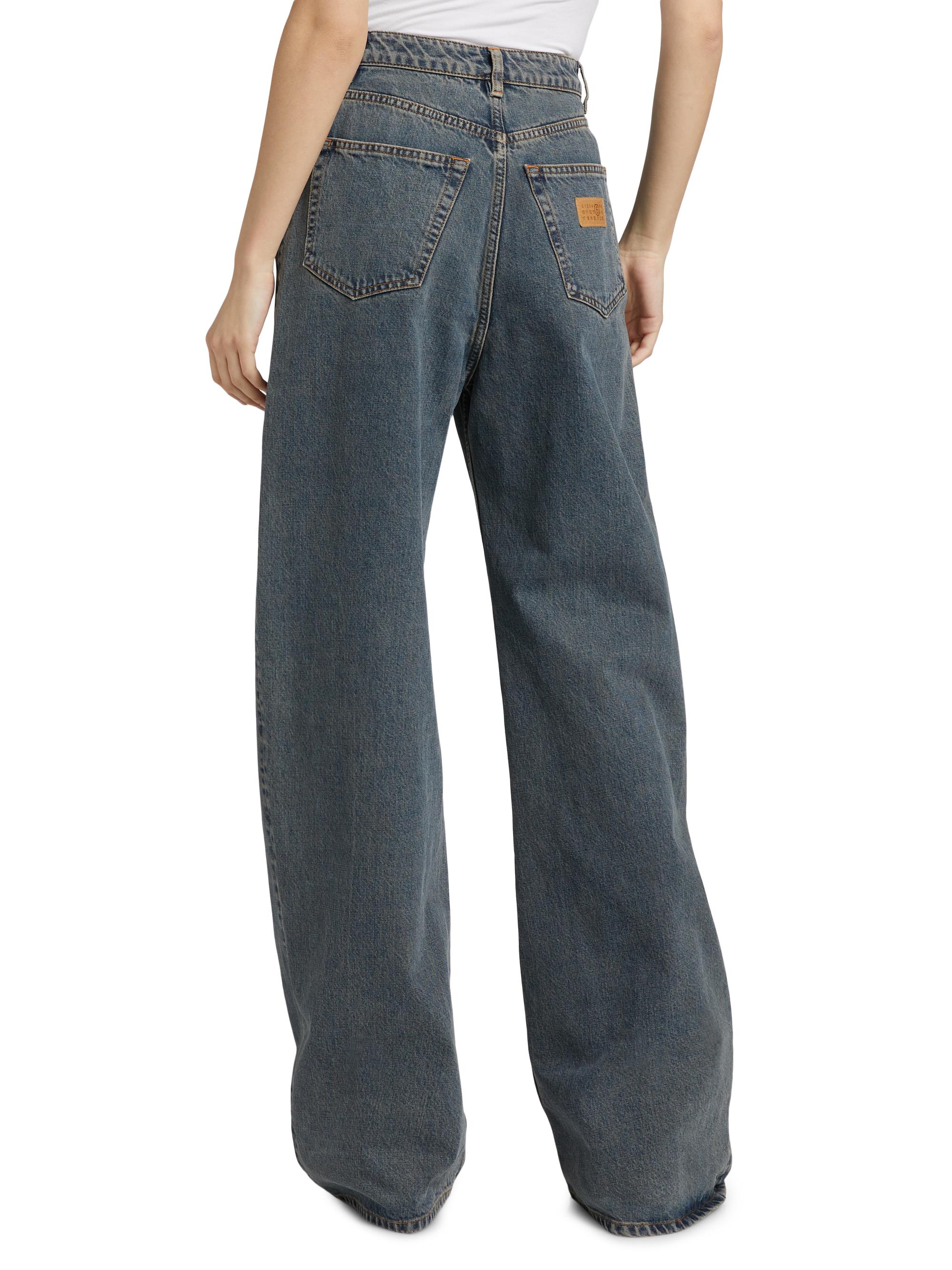 MM6 Maison Margiela Cotton Wide-Leg Jeans | Saks Fifth Avenue