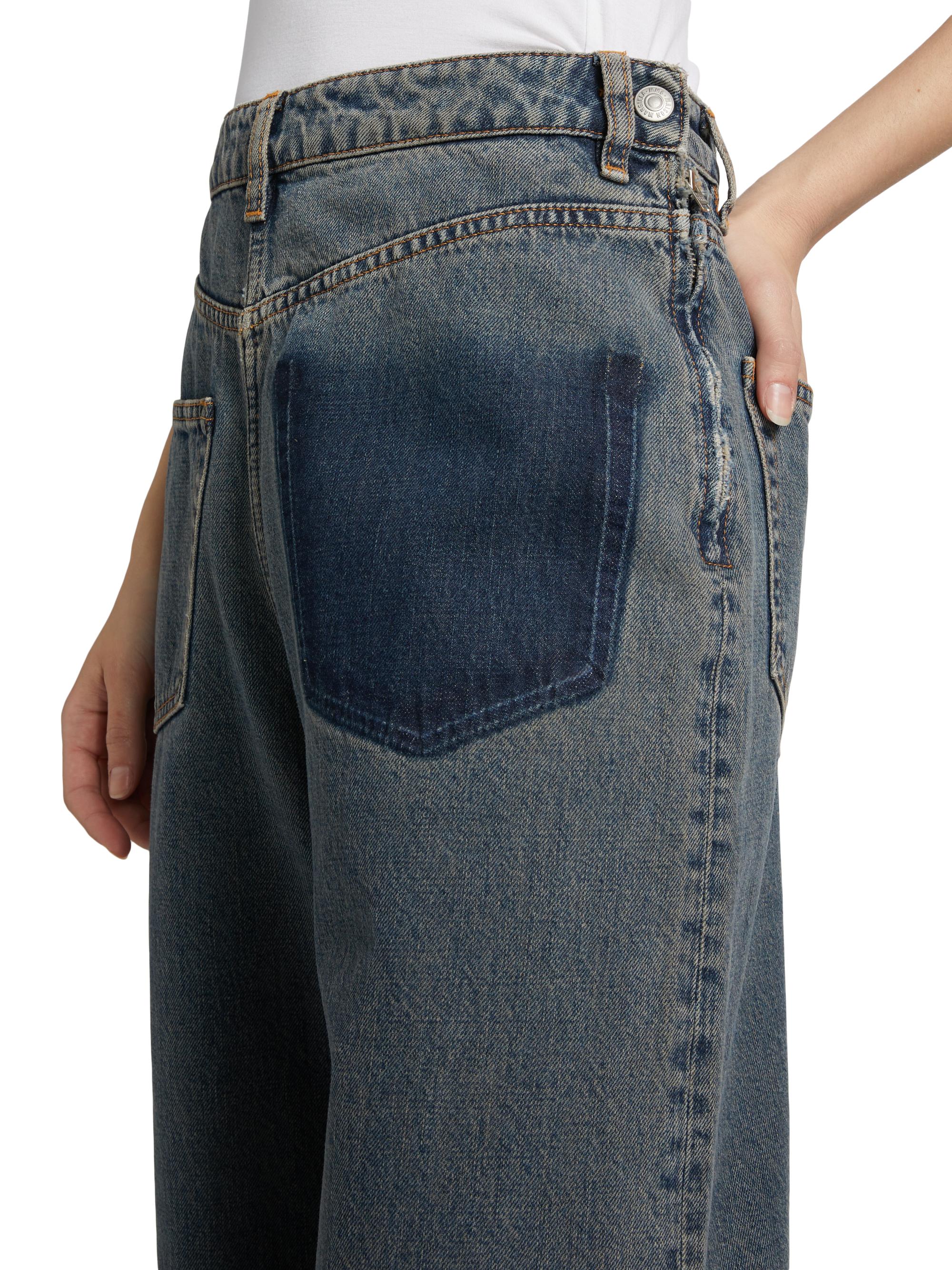 MM6 Maison Margiela Cotton Wide-Leg Jeans | Saks Fifth Avenue