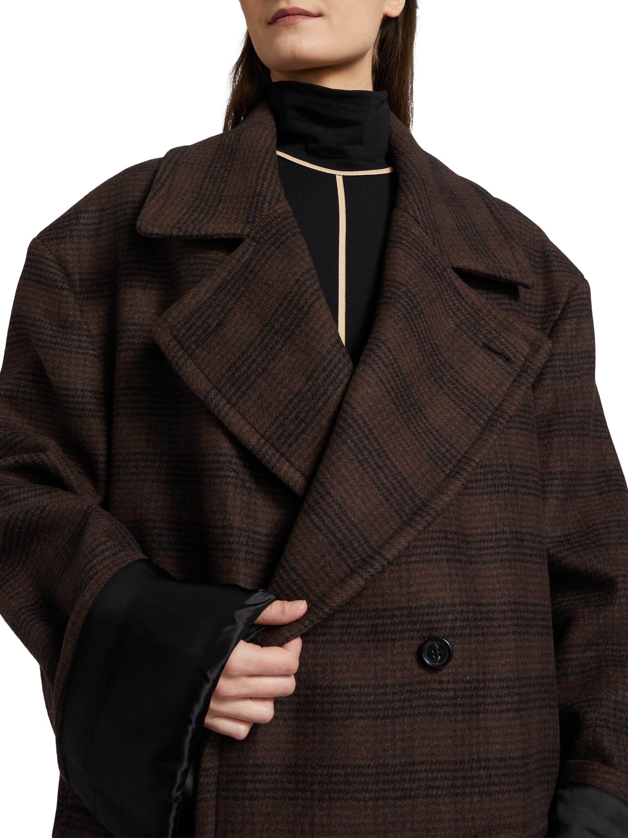 【定価13万】19AW MM6 docking Check wrap coat 定価13万】19AW MM6 docking Check wrap coat Mm6 Maison Margiela