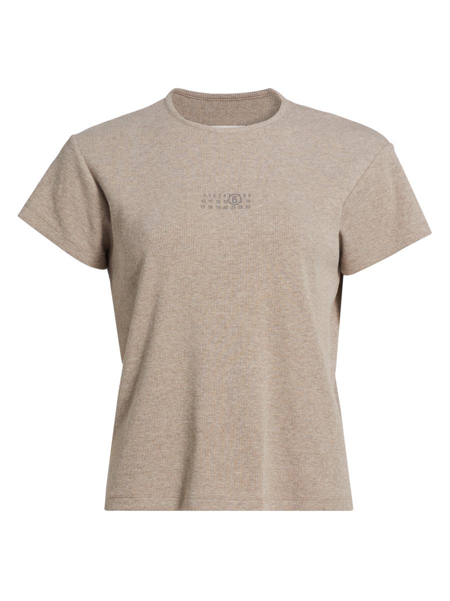 MM6 Maison Margiela Stretch Cotton-Virgin Wool T-Shirt | Saks Fifth Avenue