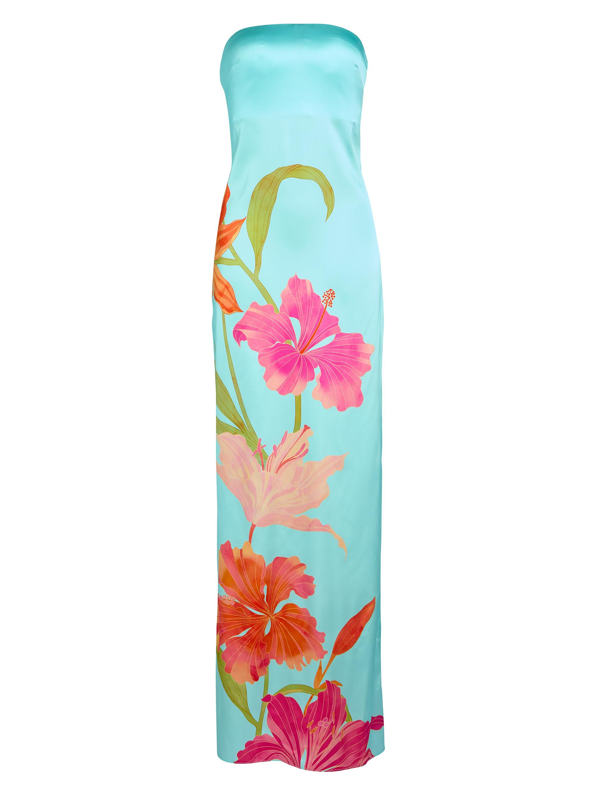 Retrofête Women's Vivi Dress - Aqua Primavera