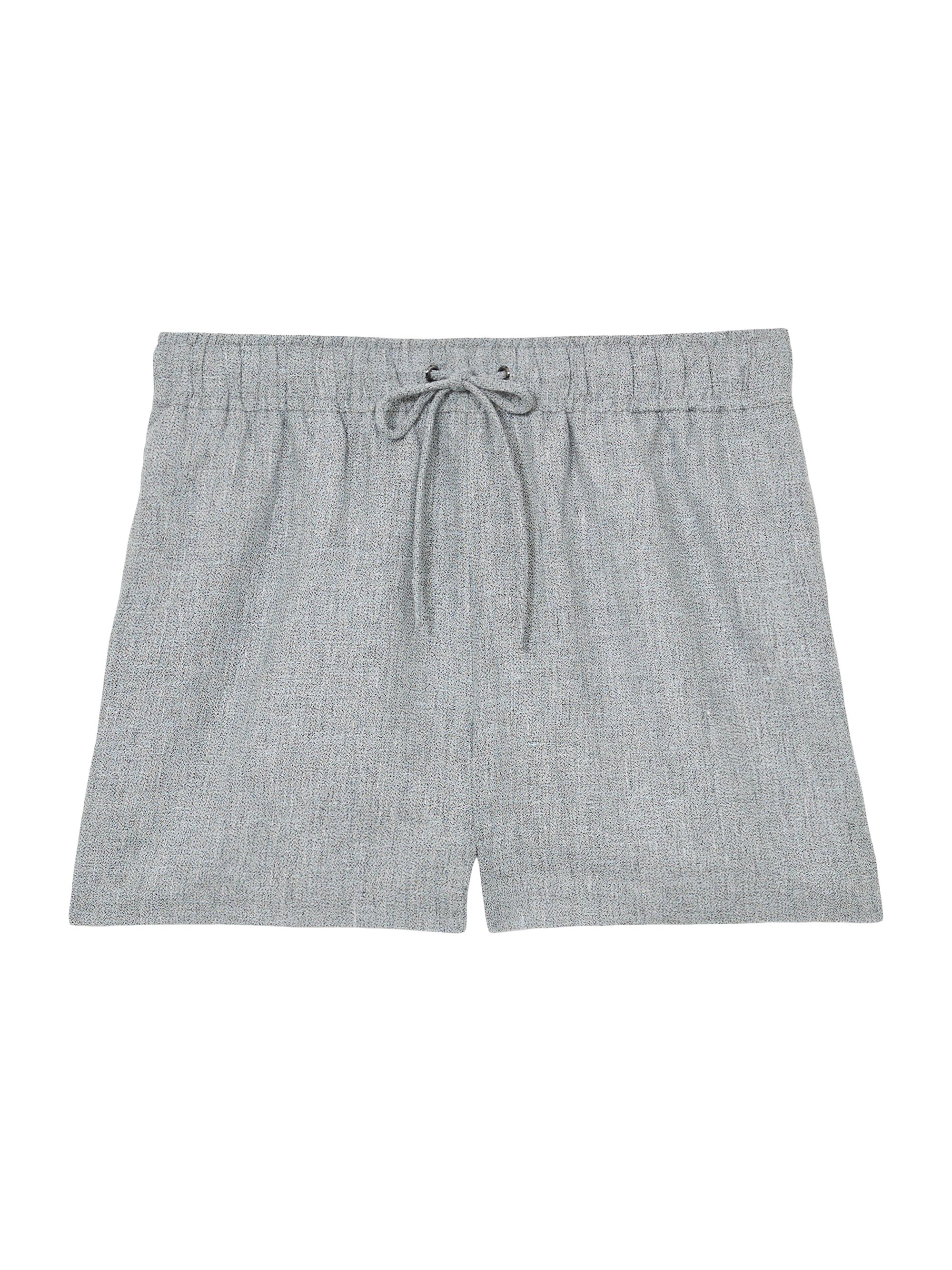 Reiss Women's Willow Drawstring Linen-Blend Shorts - Blue