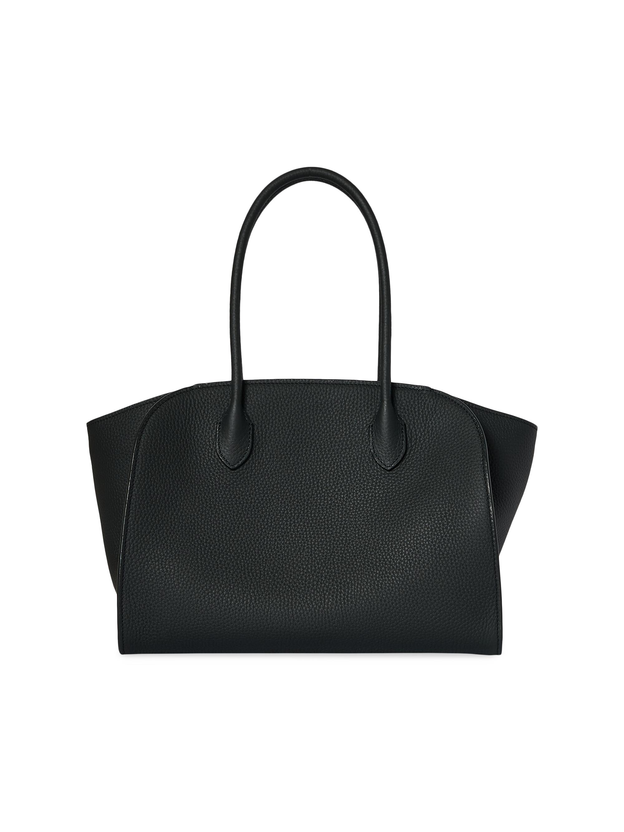 バッグ PRADA Black Perforated Leather Tote Bag Prada Medium Leather Tote Bag | Saks Fifth Avenue