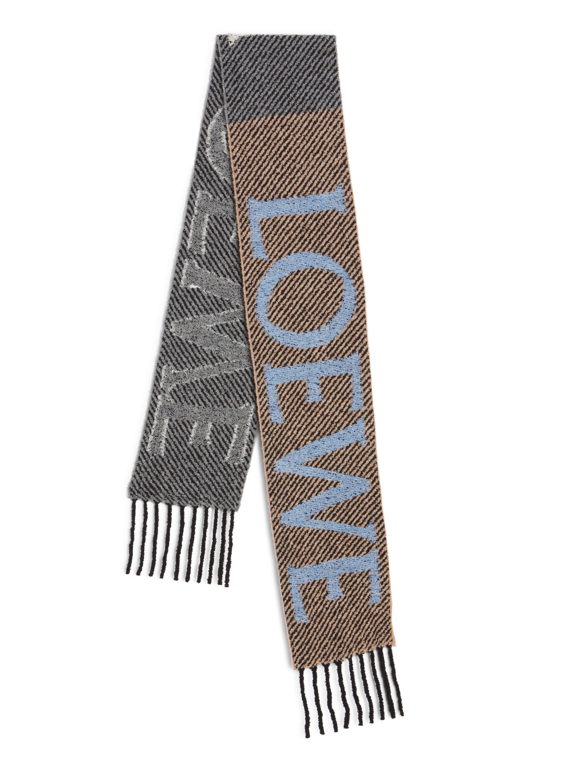 LOEWE Alpaca-Wool Jacquard Logo Scarf | Saks Fifth Avenue