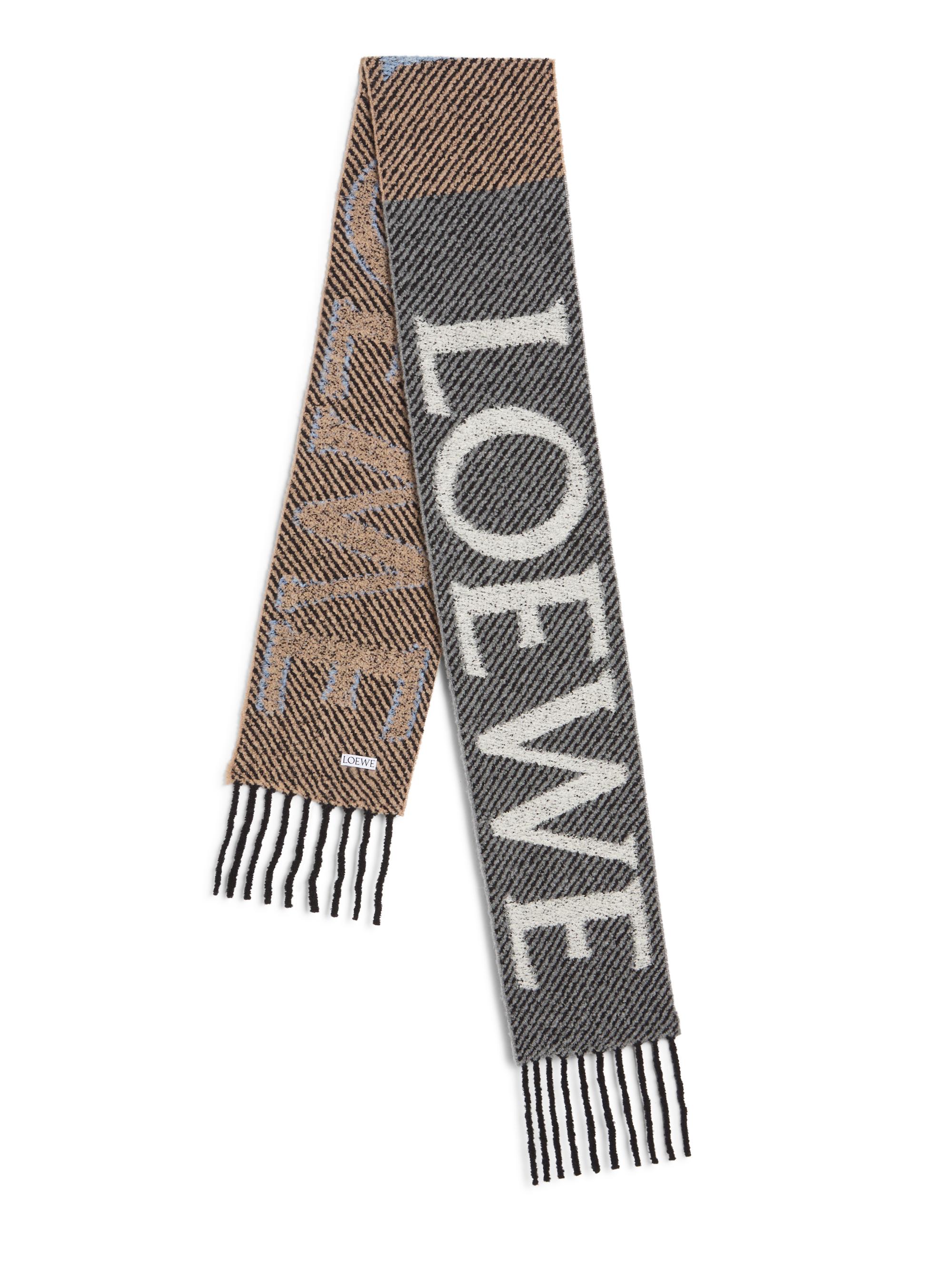 onegravity シャギーコート jilsander y's loewe LOEWE Alpaca-Wool Jacquard Logo Scarf | Saks Fifth Avenue