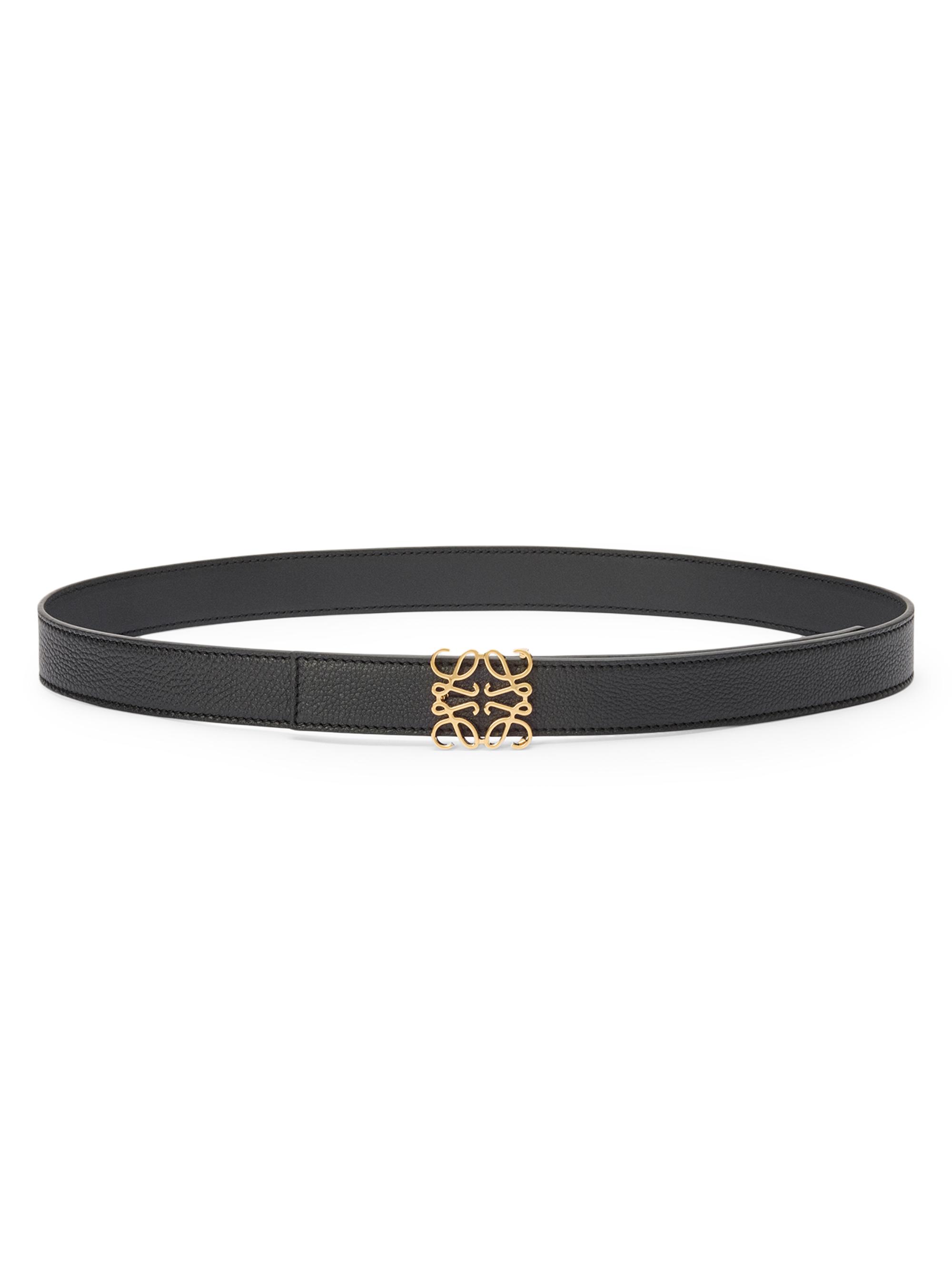 ブラックフライデー　値引き！LOEWE ブラックレザー ベルト 85サイズ LOEWE Reversible Anagram Leather Belt | Saks Fifth Avenue