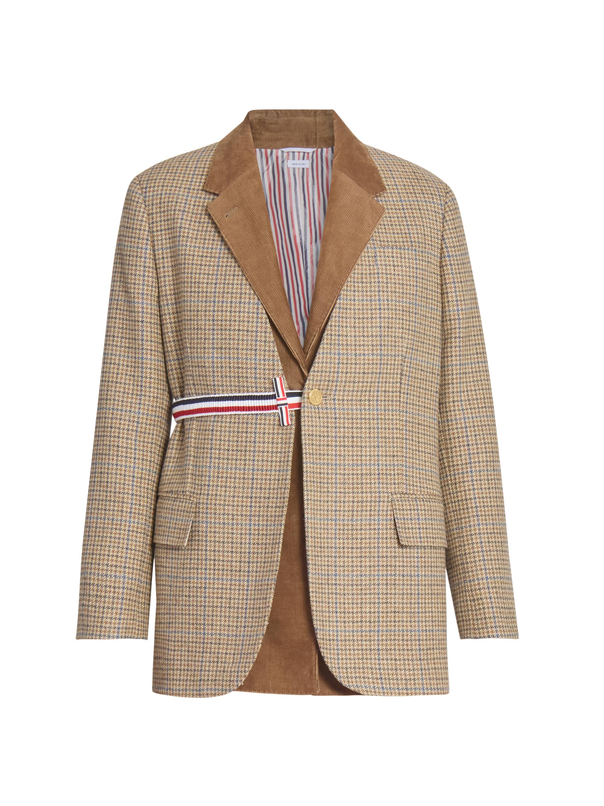Thom Browne Women's 2-in-1 Wool-Cotton Blazer - Brown