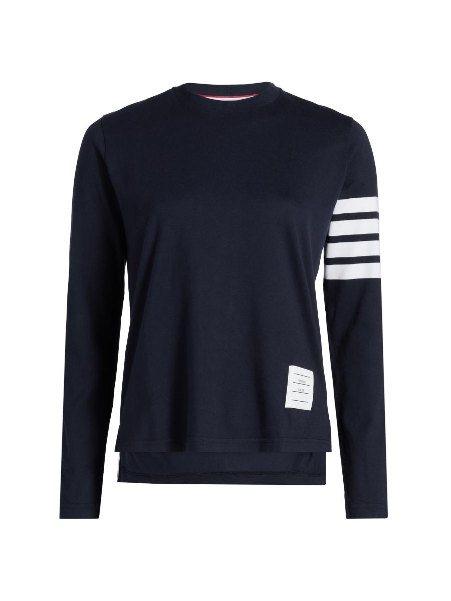 Thom Browne 4-Bar Long-Sleeve T-Shirt | Saks Fifth Avenue