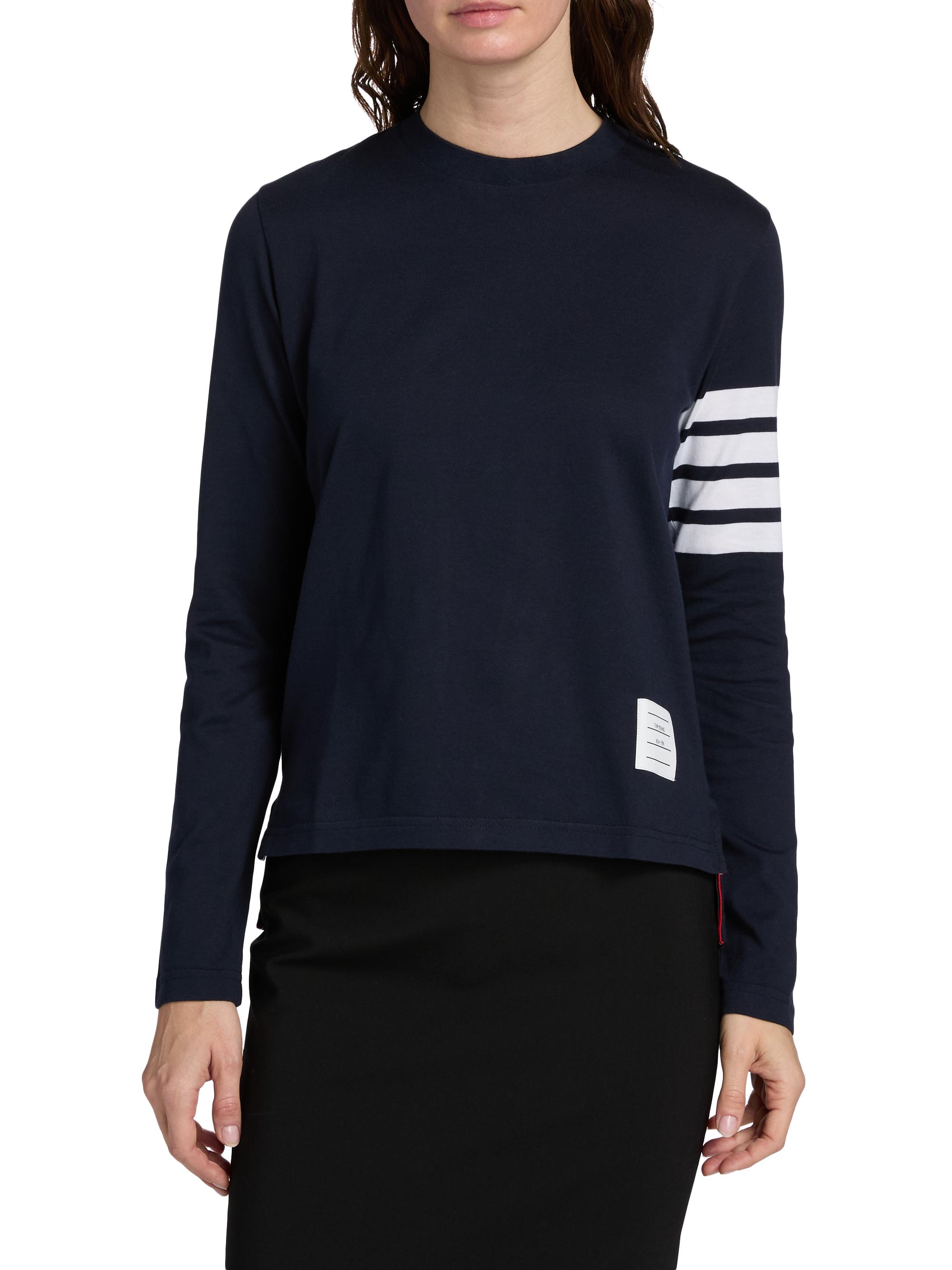 THOM BROWNE ロングTシャツ トムブラウン THOM BROWNE ロンT メンズ ロングTシャツ 長袖 裾