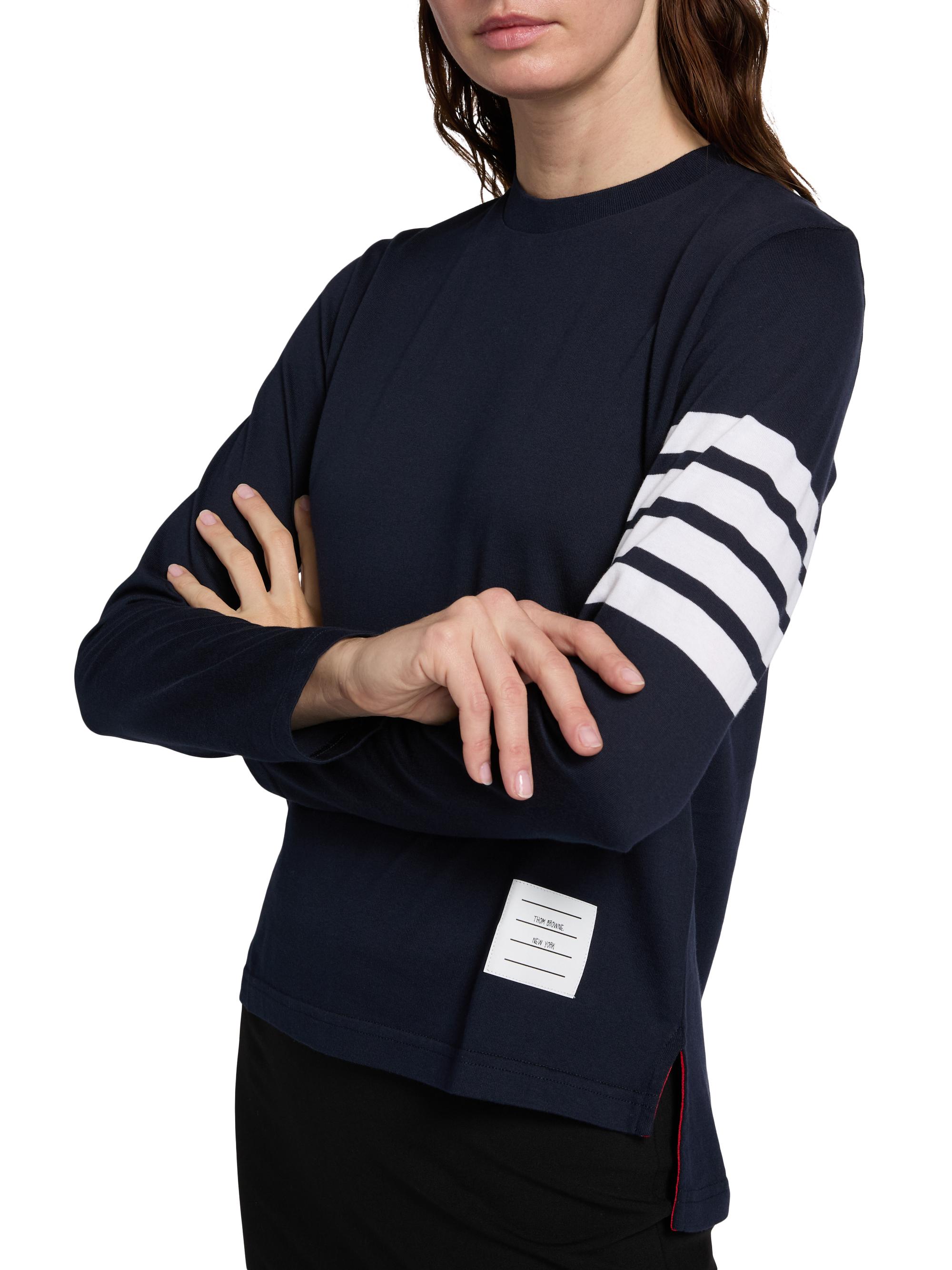 Thom Browne 4-Bar Long-Sleeve T-Shirt | Saks Fifth Avenue