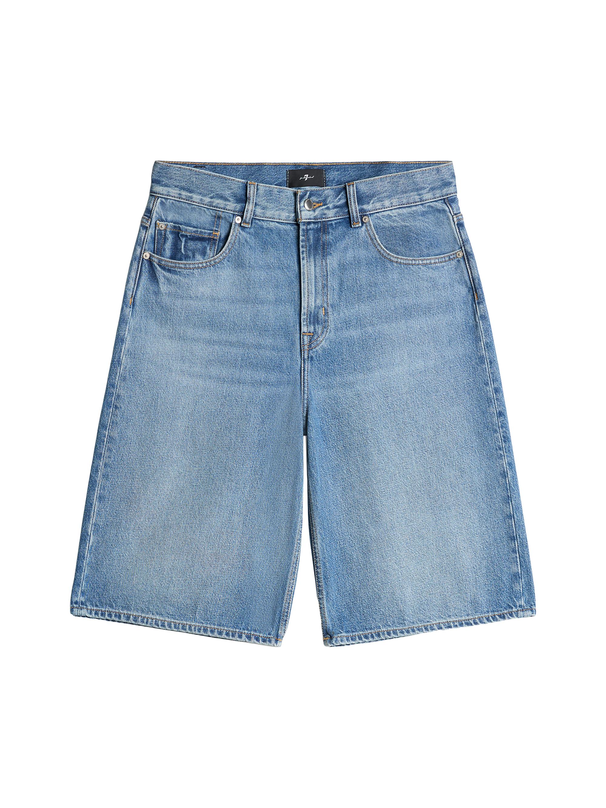 7 For All Mankind Men's Mason Wide-Leg Denim Shorts - Mason