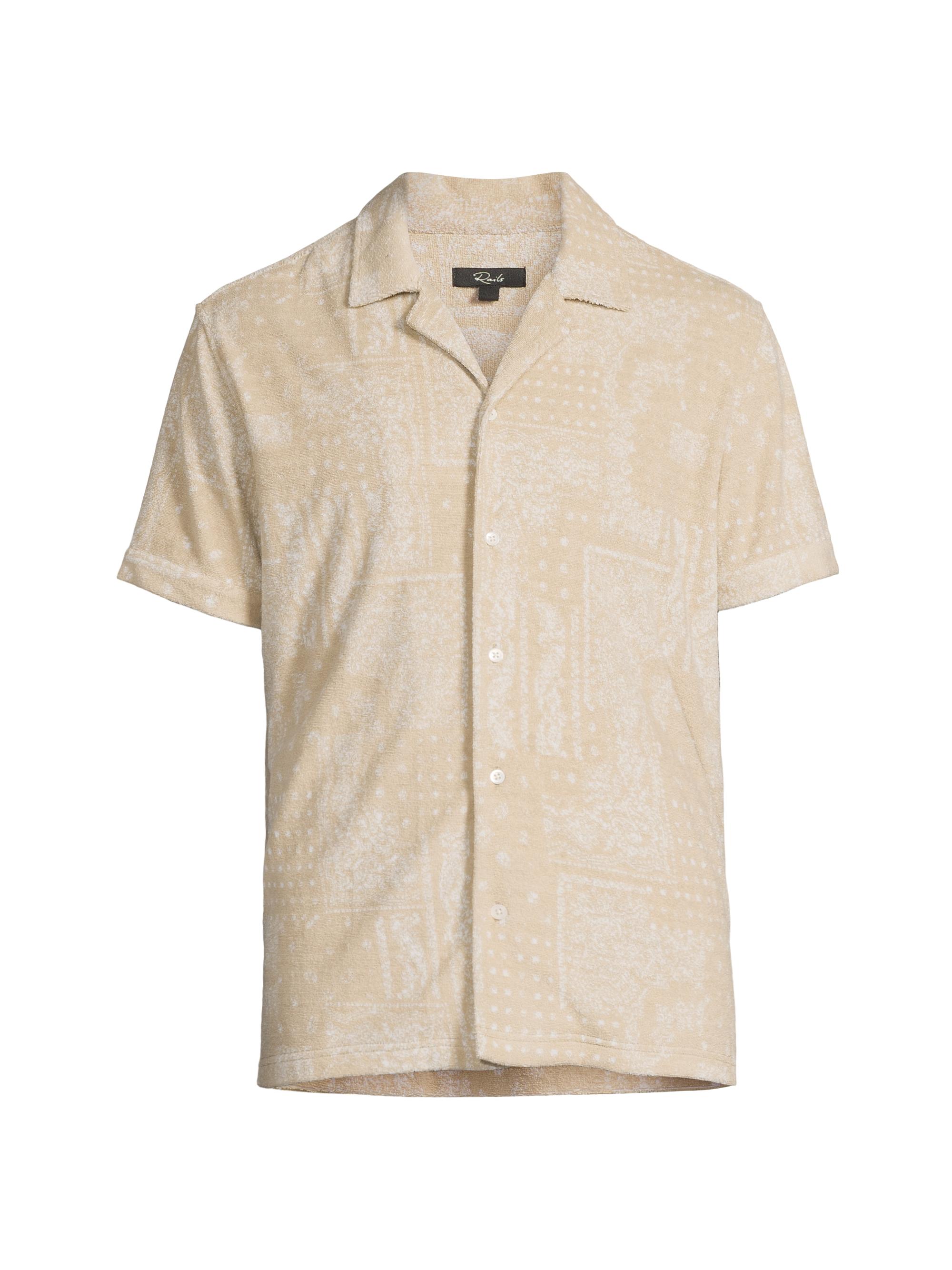 Rails Men's Maverick Short-Sleeve Shirt - Bandana Craft Paper