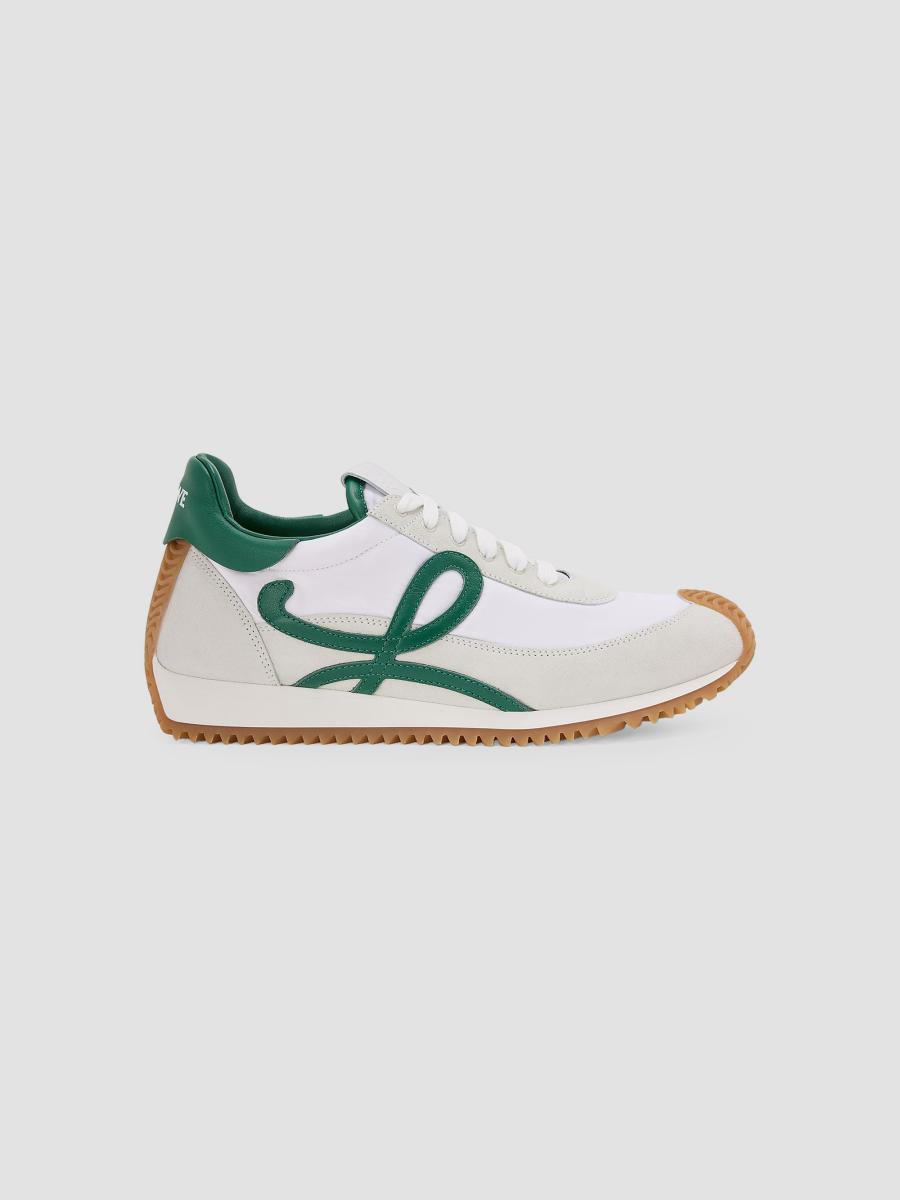 LOEWE Men's Flow Runner 2.0 Leather & Suede Low-Top Sneakers