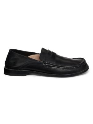 LOEWE Campo Flap Back Leather Penny Loafers | Saks Fifth Avenue