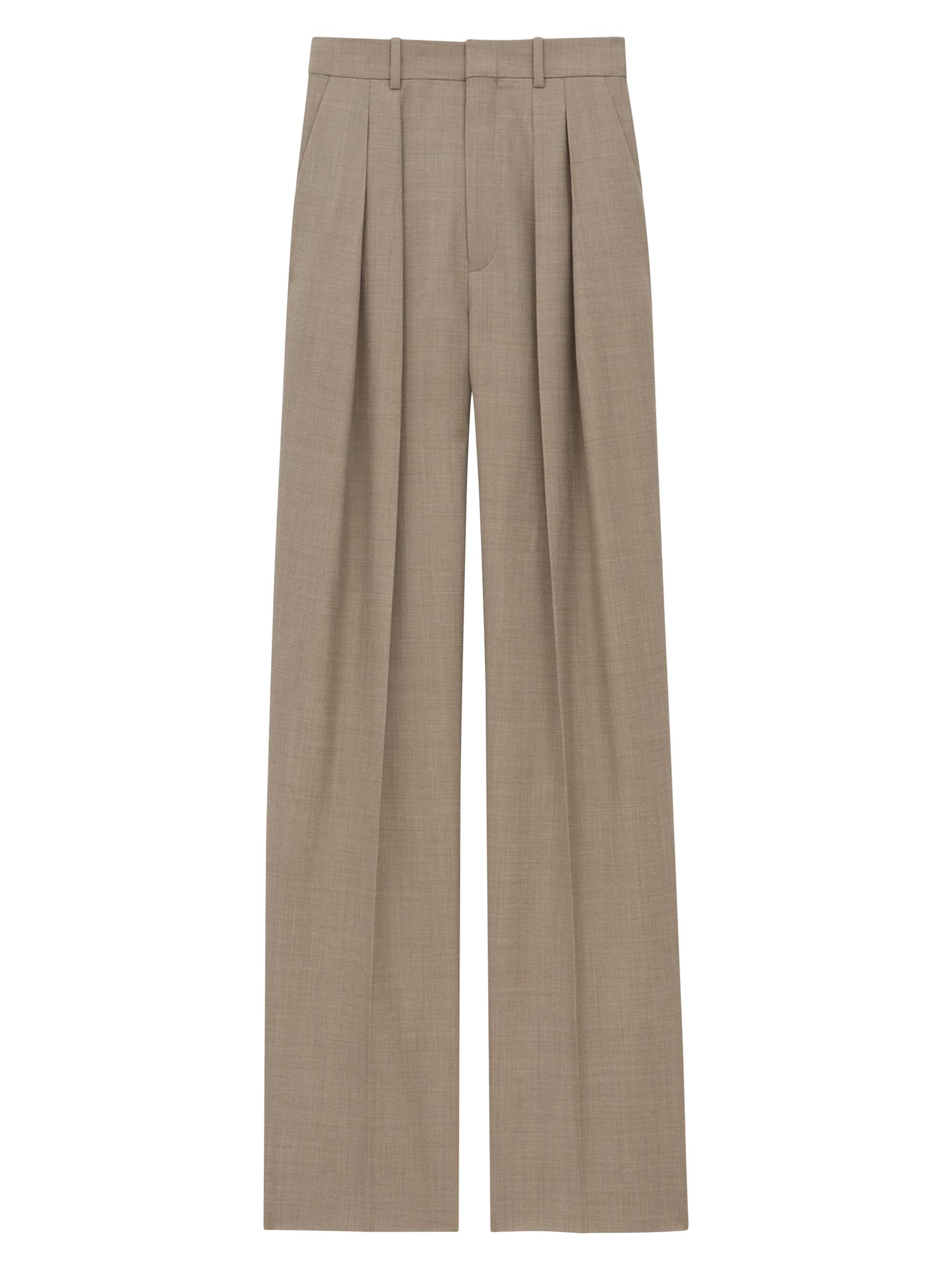 Saint Laurent High-Waisted Pants in Wool | Saks Fifth Avenue