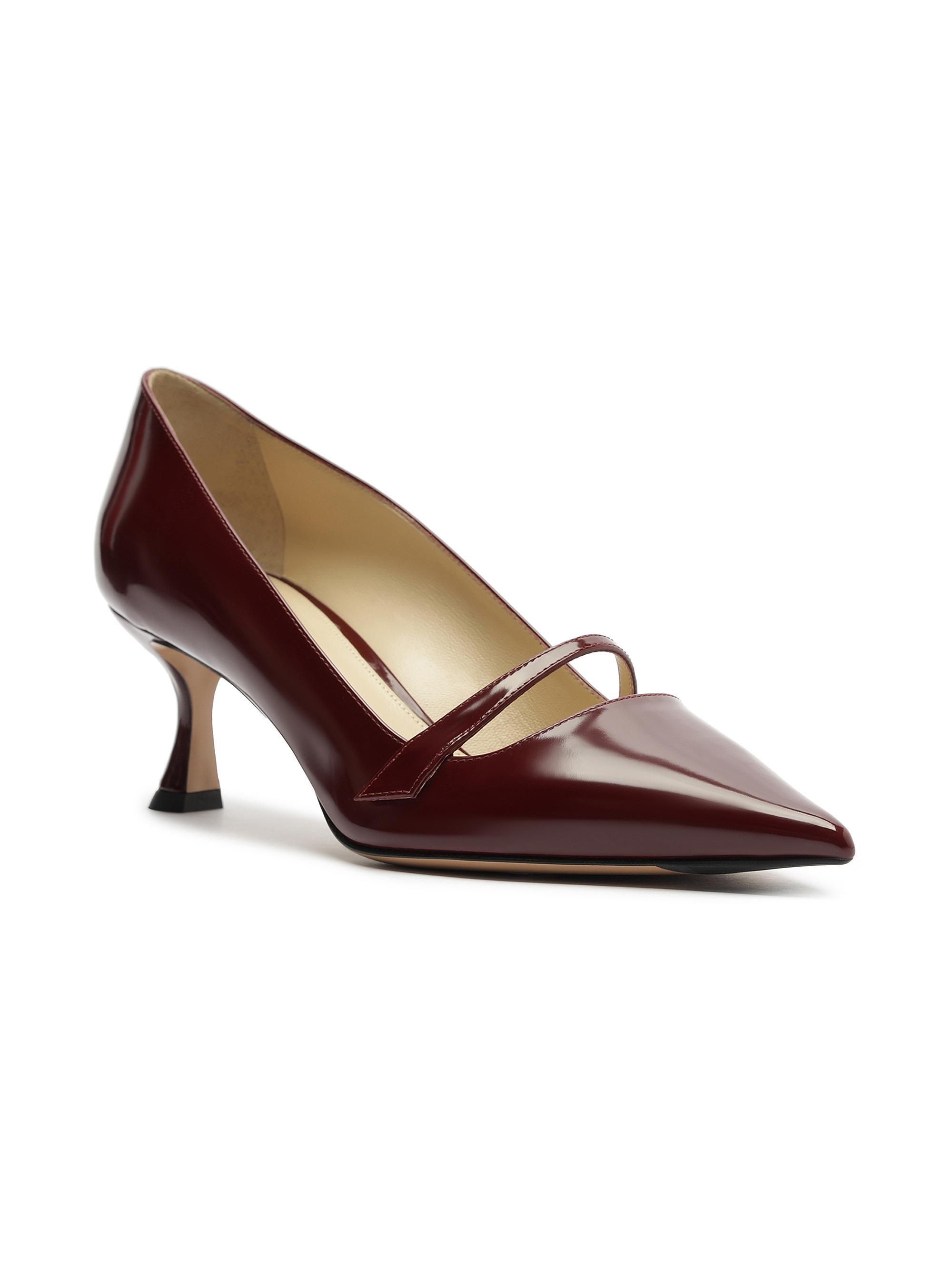 Alexandre Birman Women's Tita 60MM Patent Leather Pumps - Dark Plum