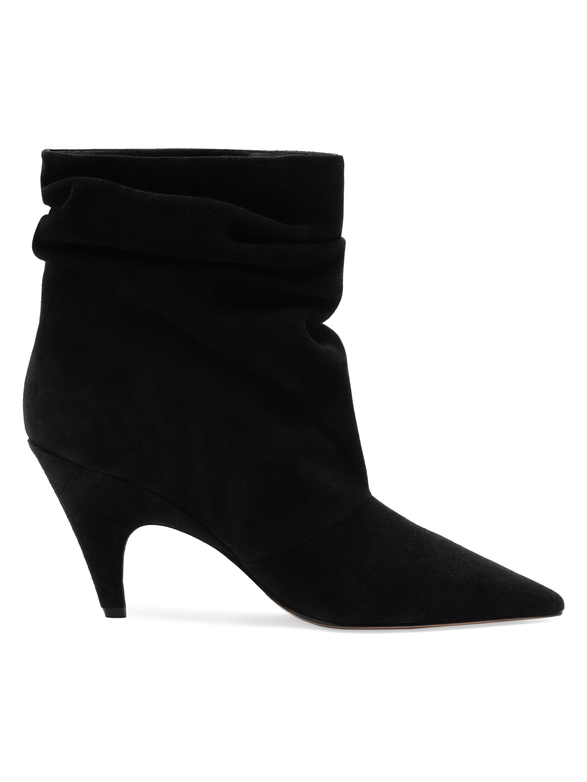 Alexandre Birman Women's Tati 85MM Suede Slouchy Boots - Black