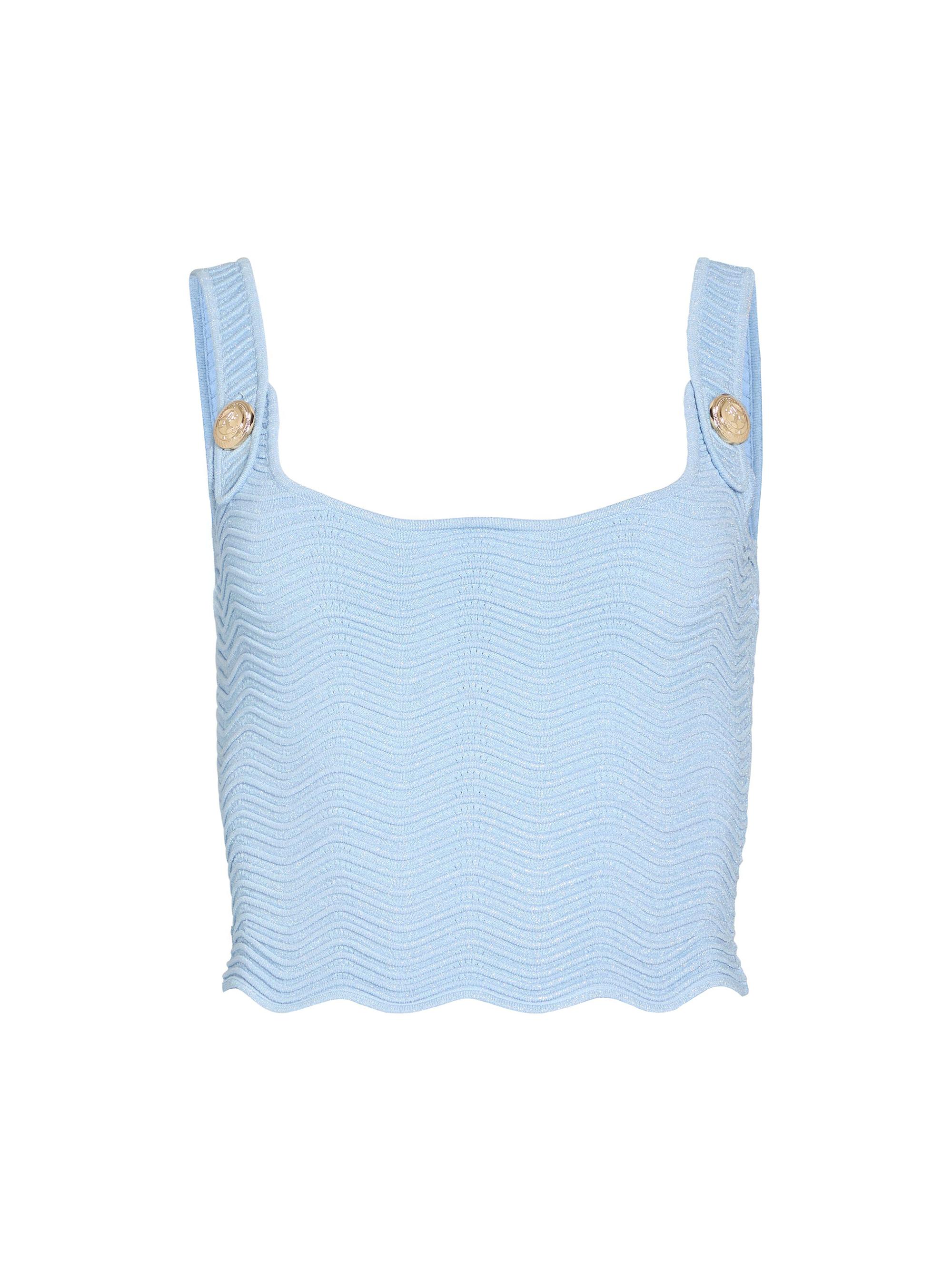 Retrofête Women's Aloe Knit Top - Powder Blue