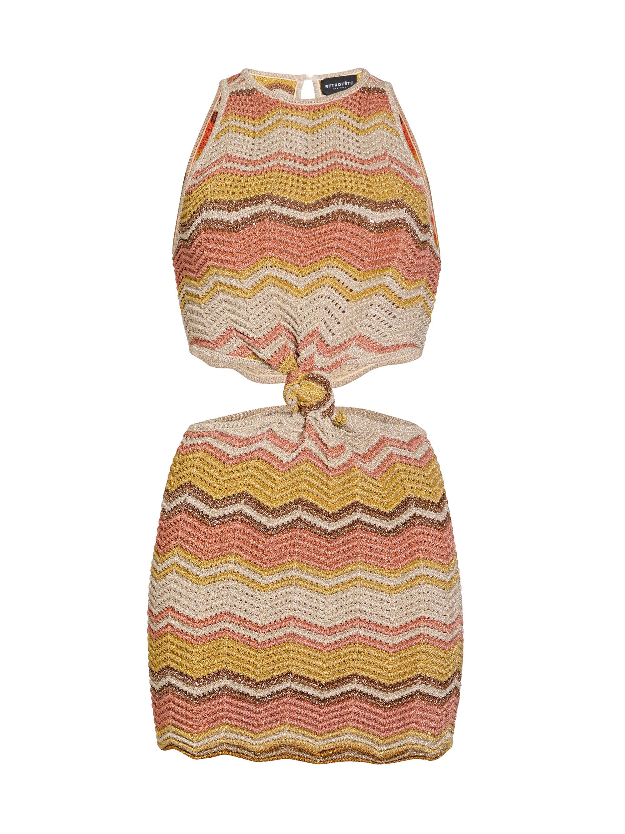 Retrofête Women's Dania Crochet Dress - Metallic Multi