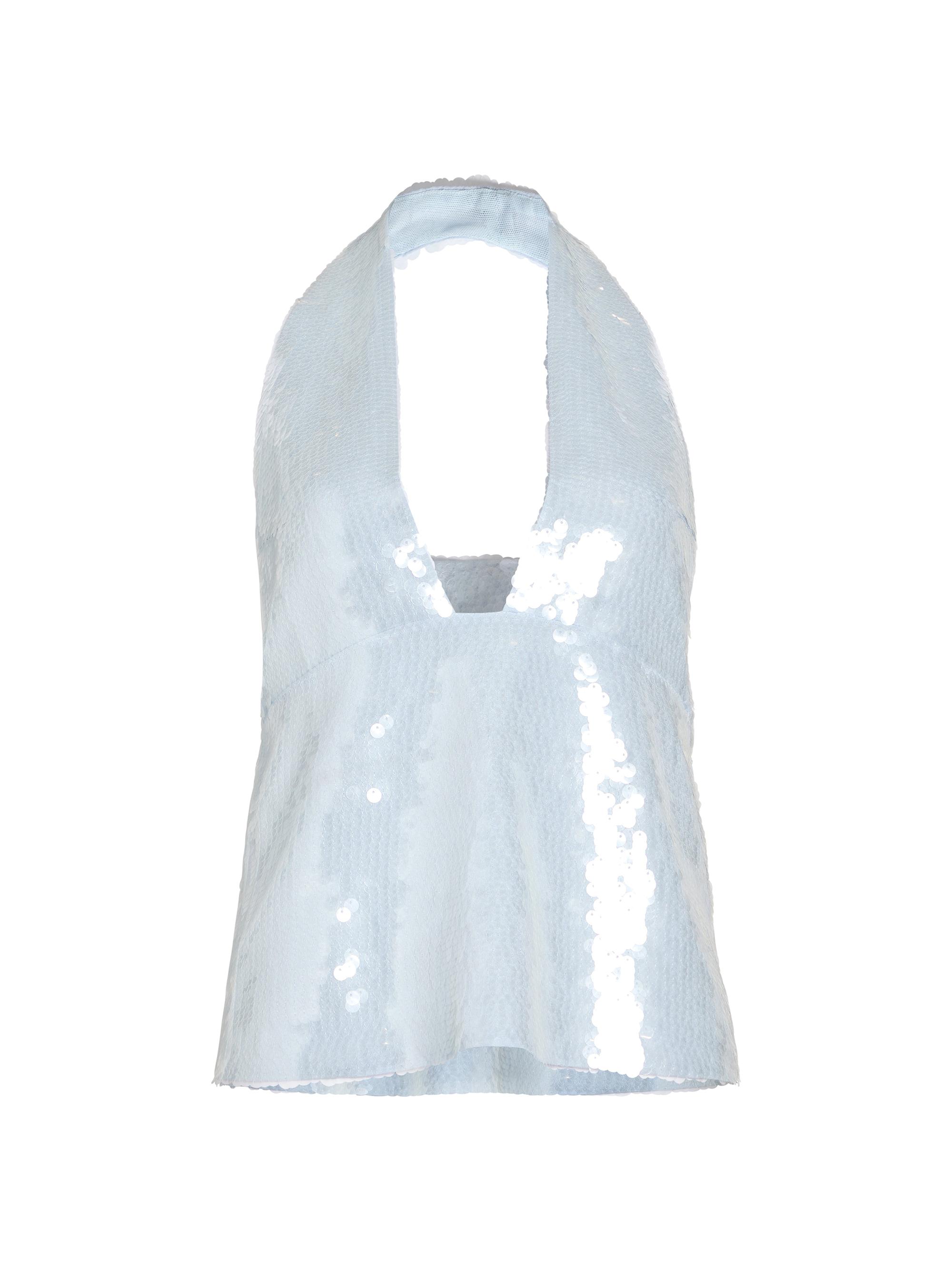 Retrofête Women's Joy Sequin Top - Dove