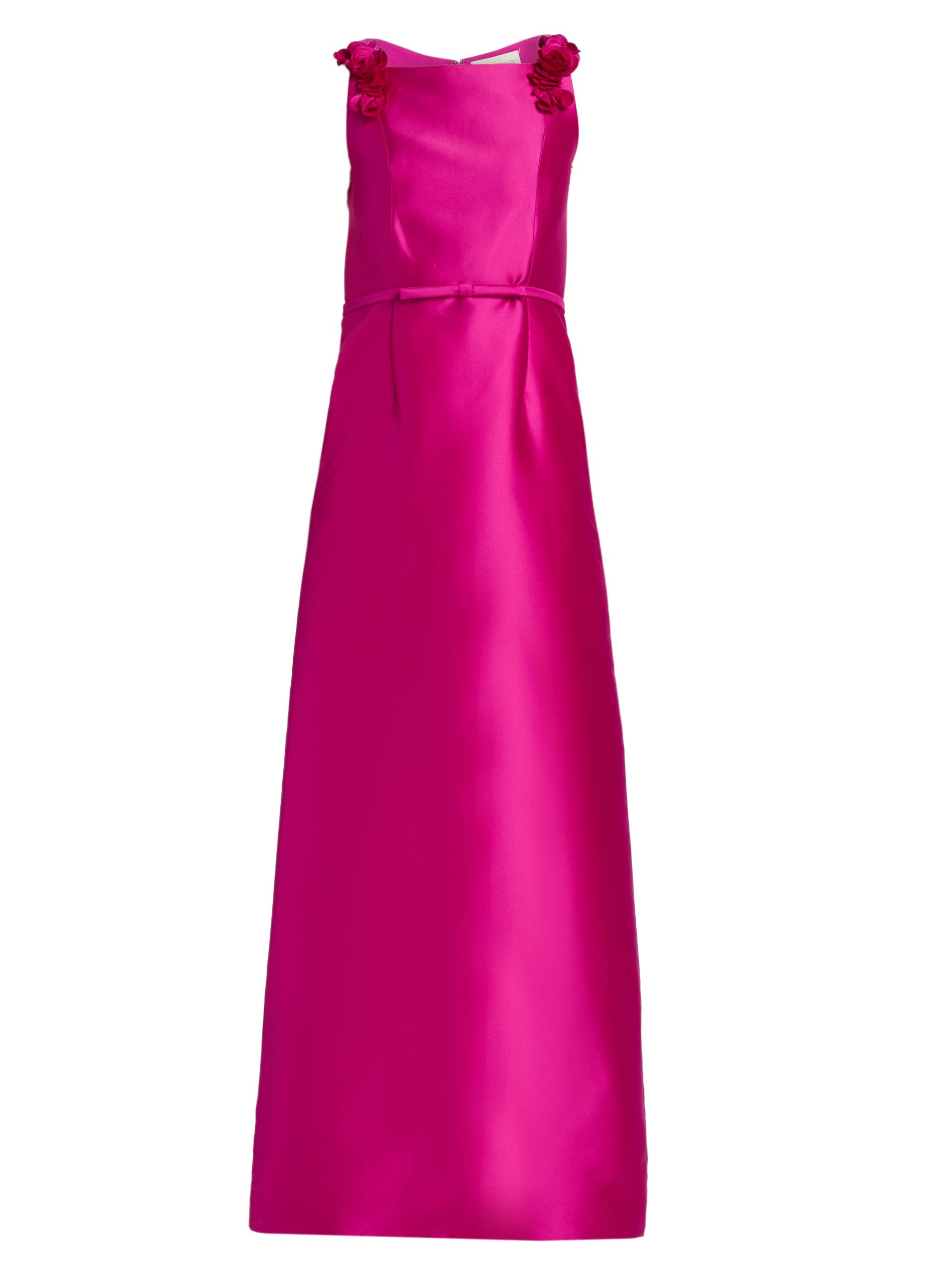 Sachin & Babi Women's Thea Rosette Square Neck Gown - Magenta