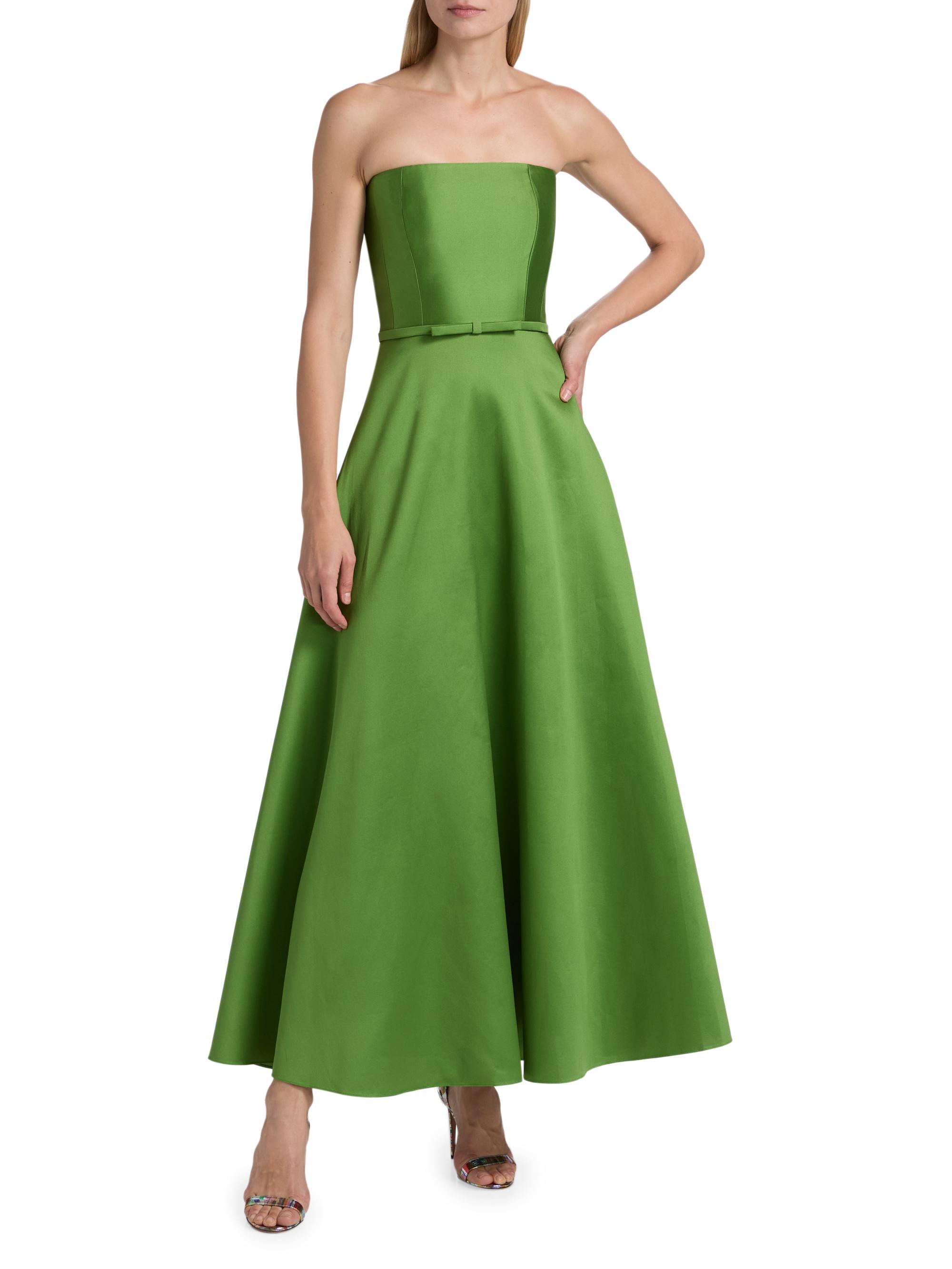 SACHIN BABI Darian Bow-Detailed Strapless Cocktail Dress | Saks Fifth Avenue