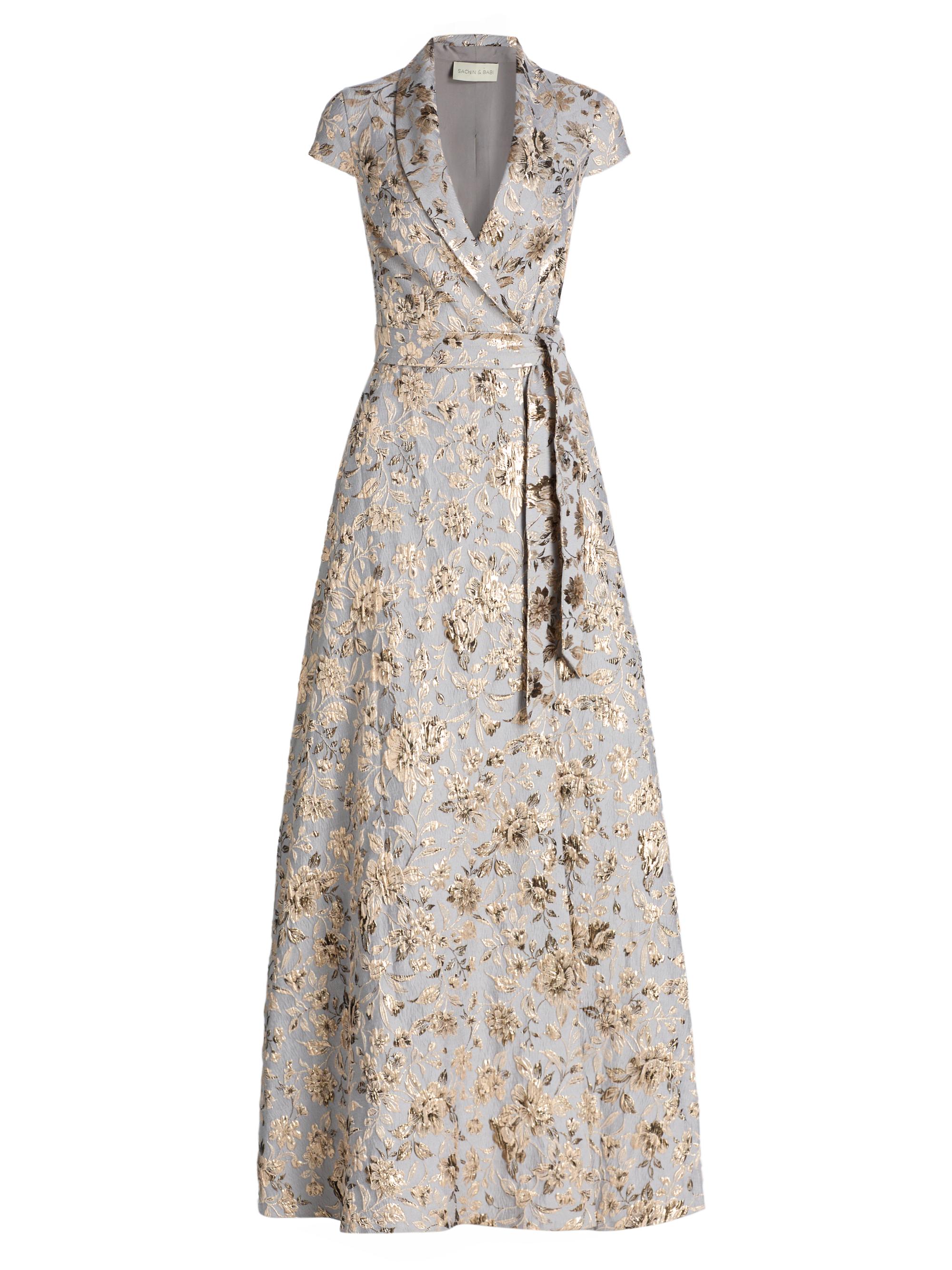 SACHIN BABI Women's Honora Jacquard Gown - Golden Gardens