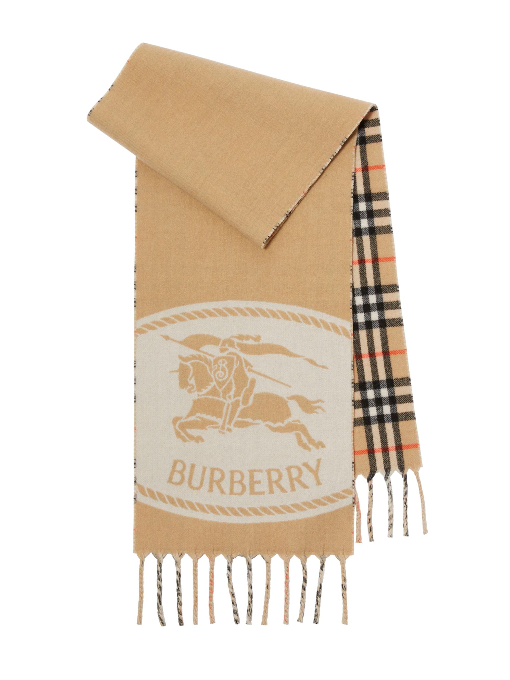 Archive Beige Check Scarf Cashmere Burberry Heritage Scarf