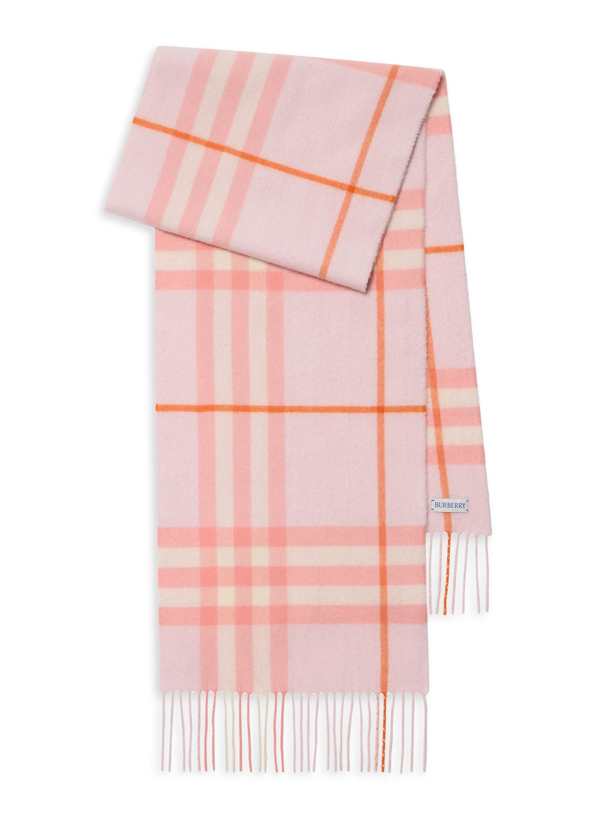 Burberry Women's Check Cashmere Scarf - Sugar